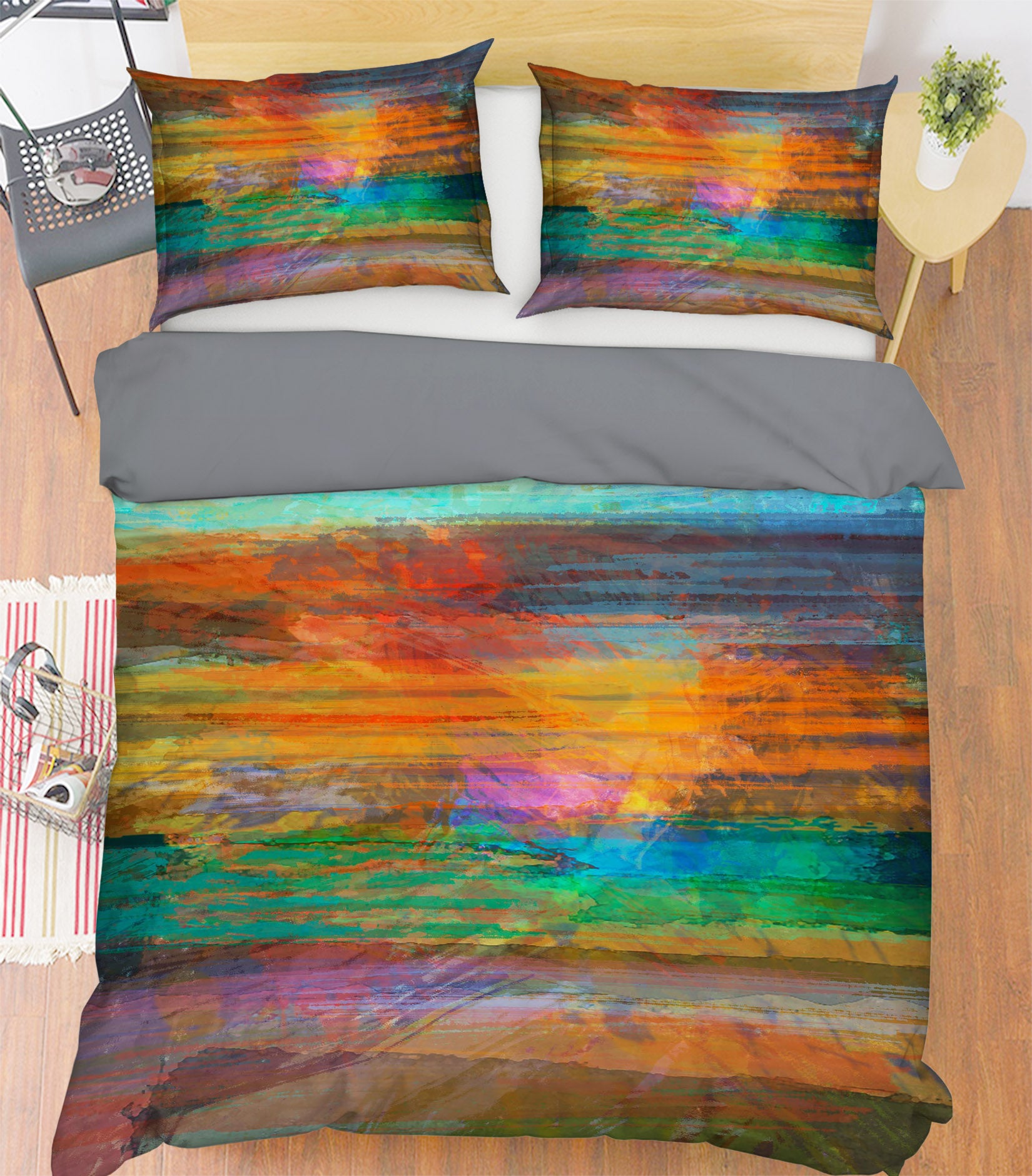 3D Color Gradient 1037 Michael Tienhaara Bedding Bed Pillowcases Quilt
