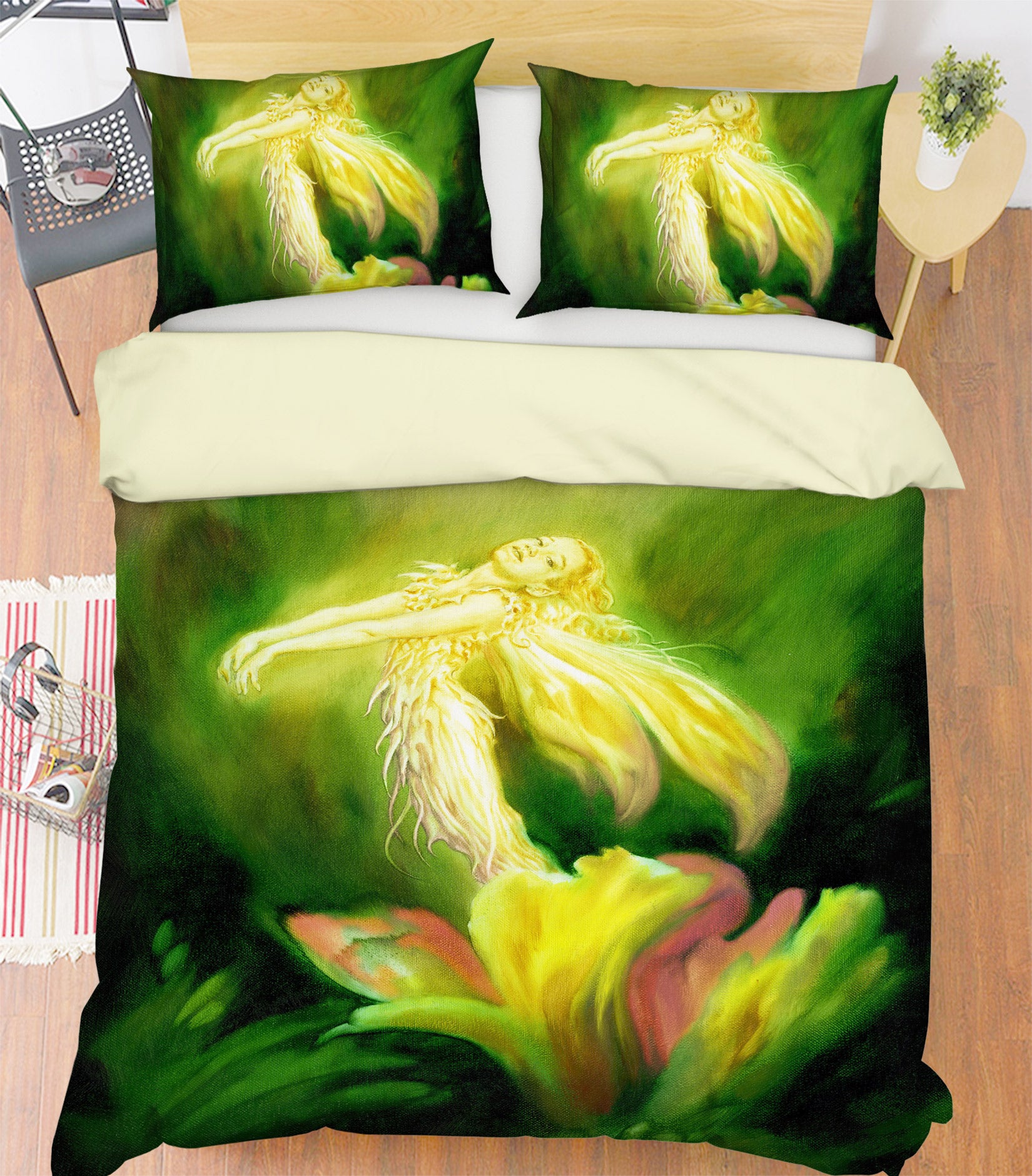 3D Flower Elf 7016 Ciruelo Bedding Bed Pillowcases Quilt