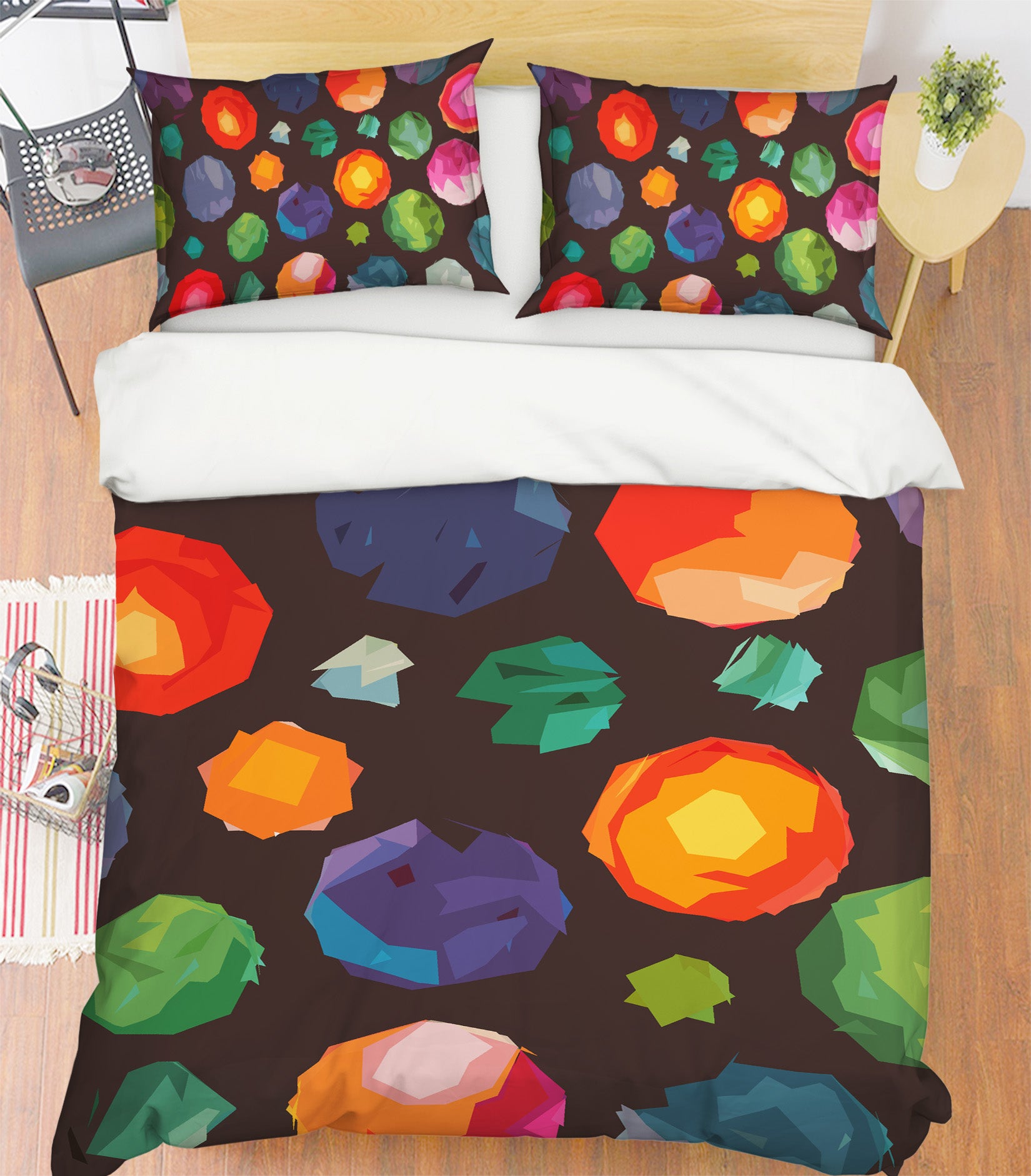 3D Colorful Balloons 2001 Shandra Smith Bedding Bed Pillowcases Quilt