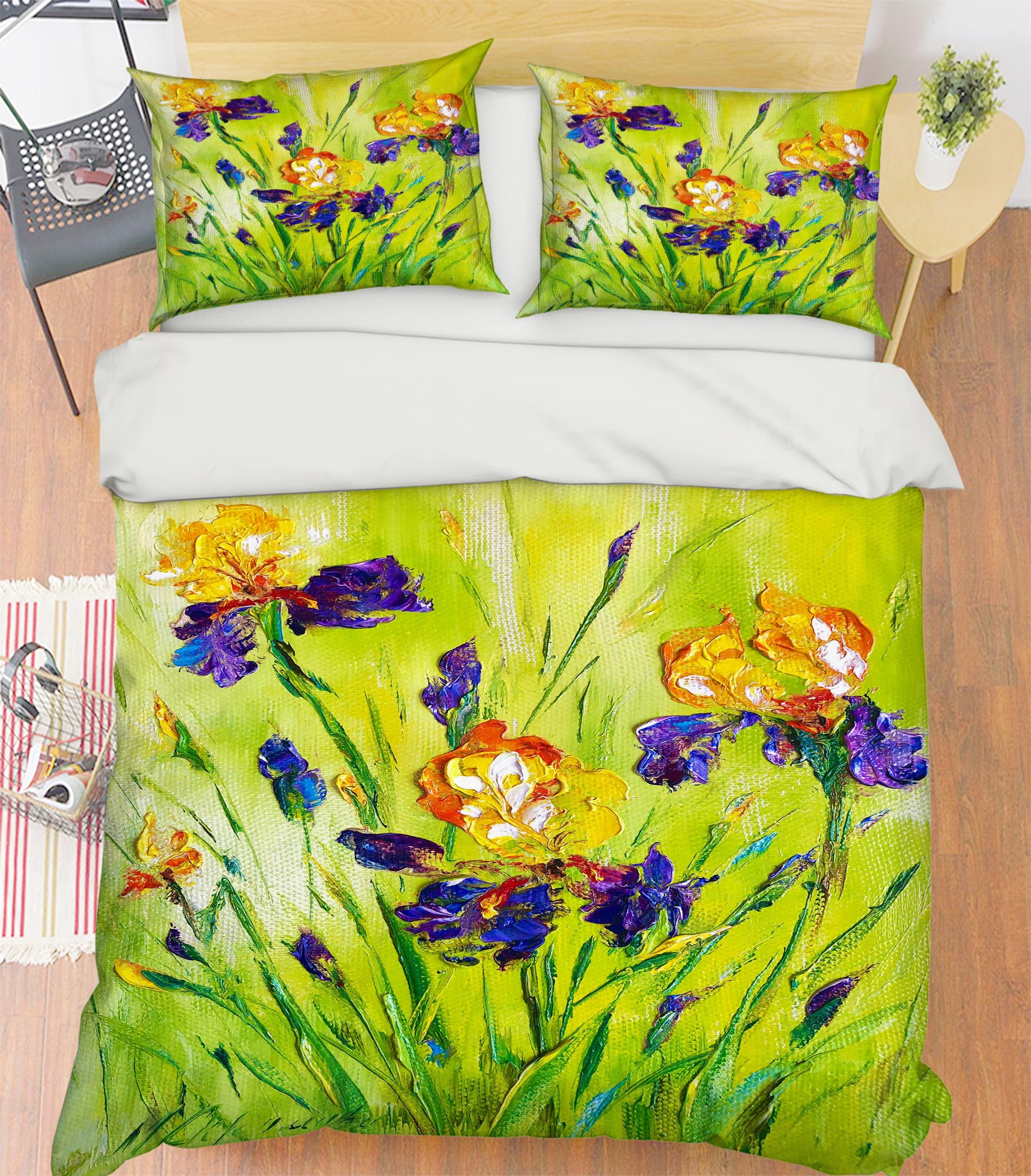 3D Paint Flower 450 Skromova Marina Bedding Bed Pillowcases Quilt