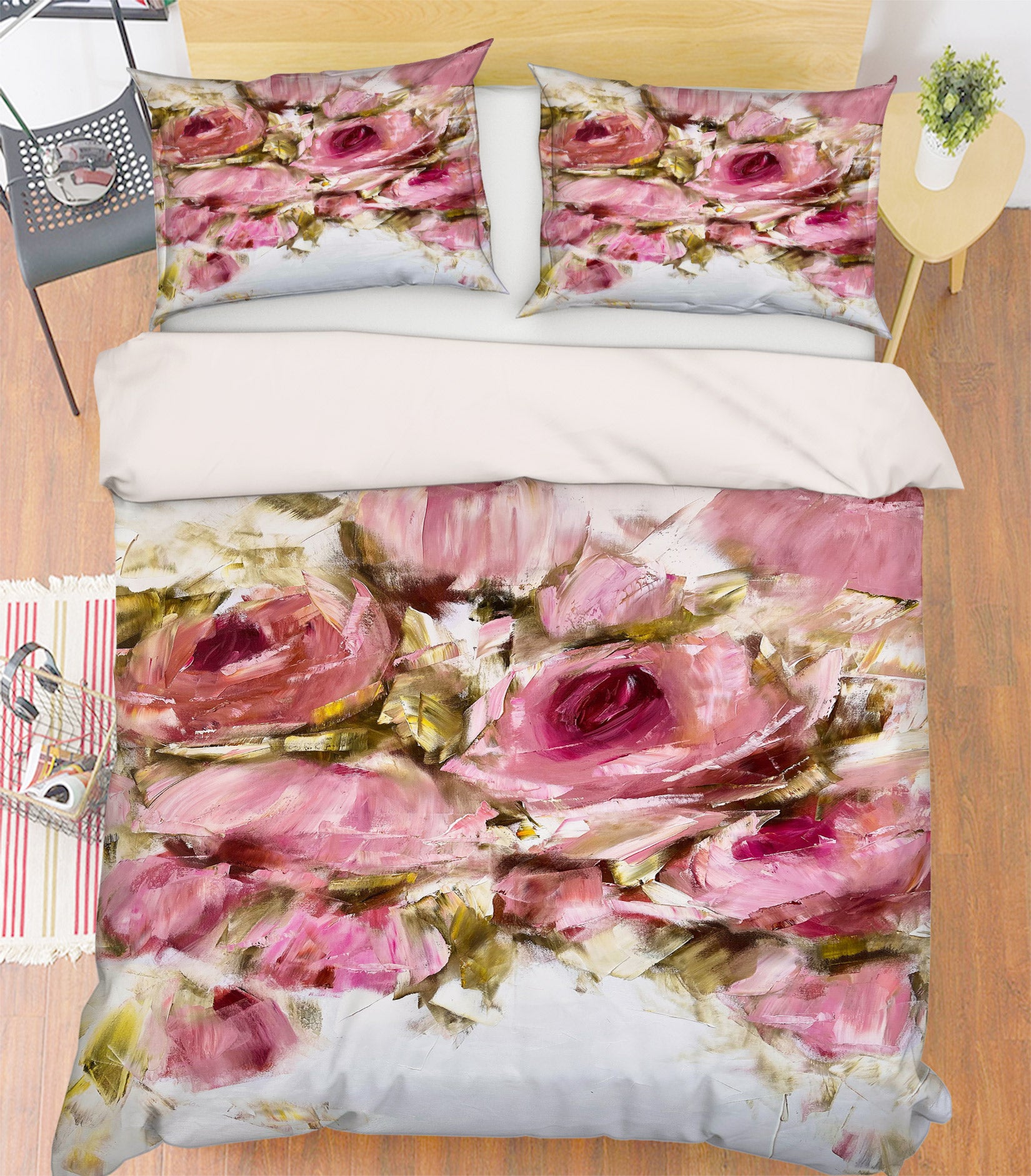 3D Elegant Rose 483 Skromova Marina Bedding Bed Pillowcases Quilt