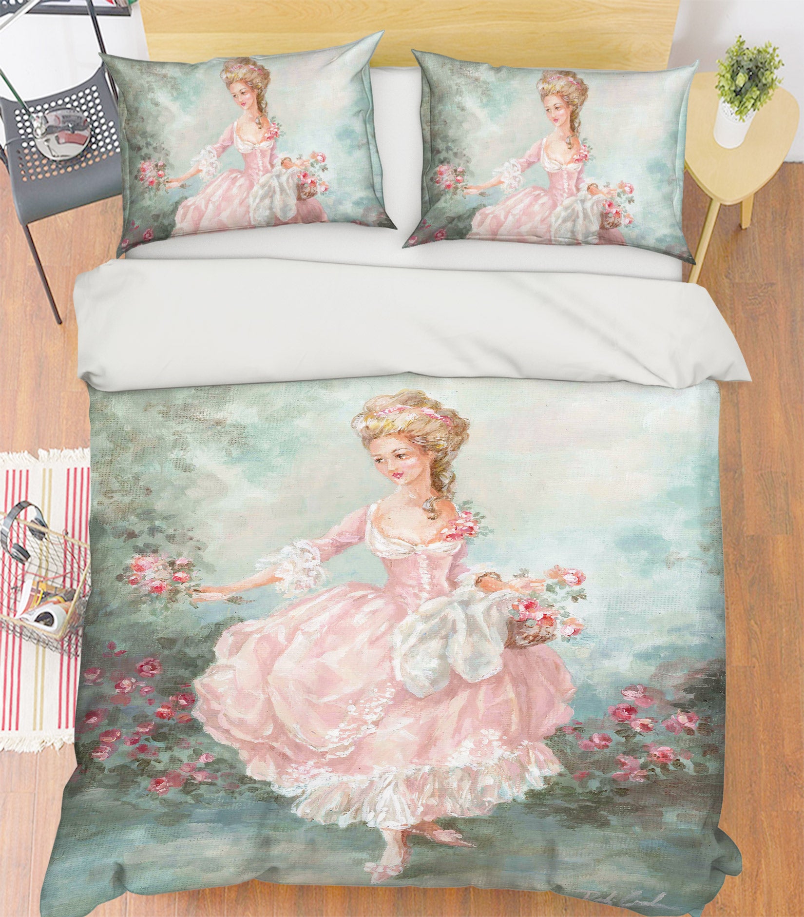3D Lady Garden 2111 Debi Coules Bedding Bed Pillowcases Quilt