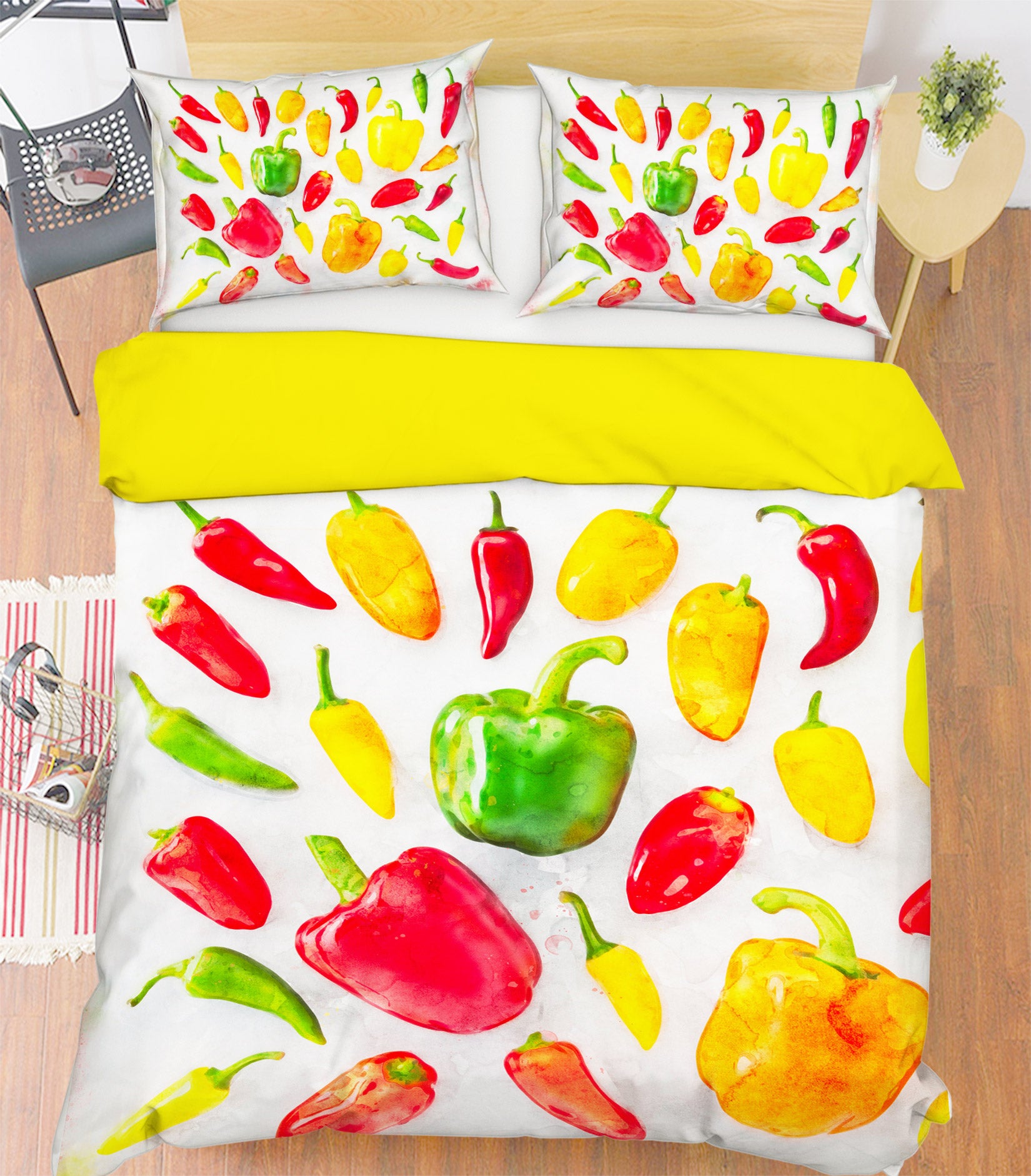 3D Red Pepper 1025 Assaf Frank Bedding Bed Pillowcases Quilt