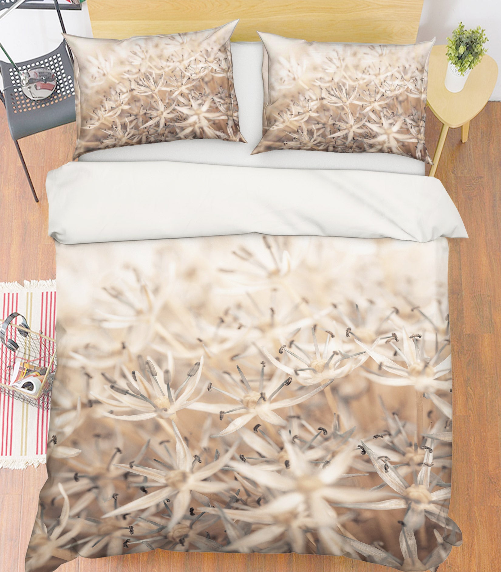 3D Brown Flower 6964 Assaf Frank Bedding Bed Pillowcases Quilt Cover Duvet Cover