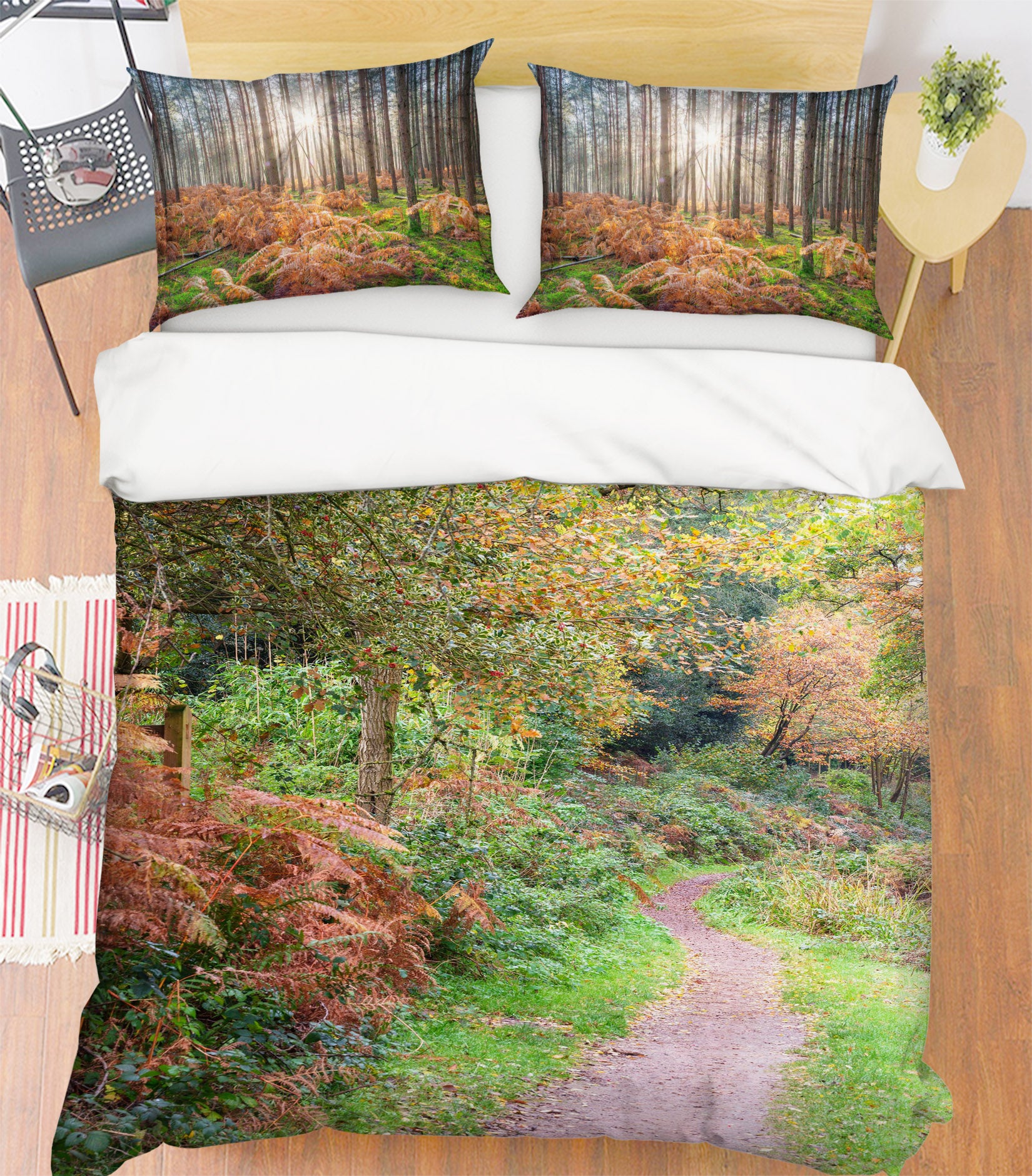 3D Green Leaves 7158 Assaf Frank Bedding Bed Pillowcases Quilt Cover Duvet Cover