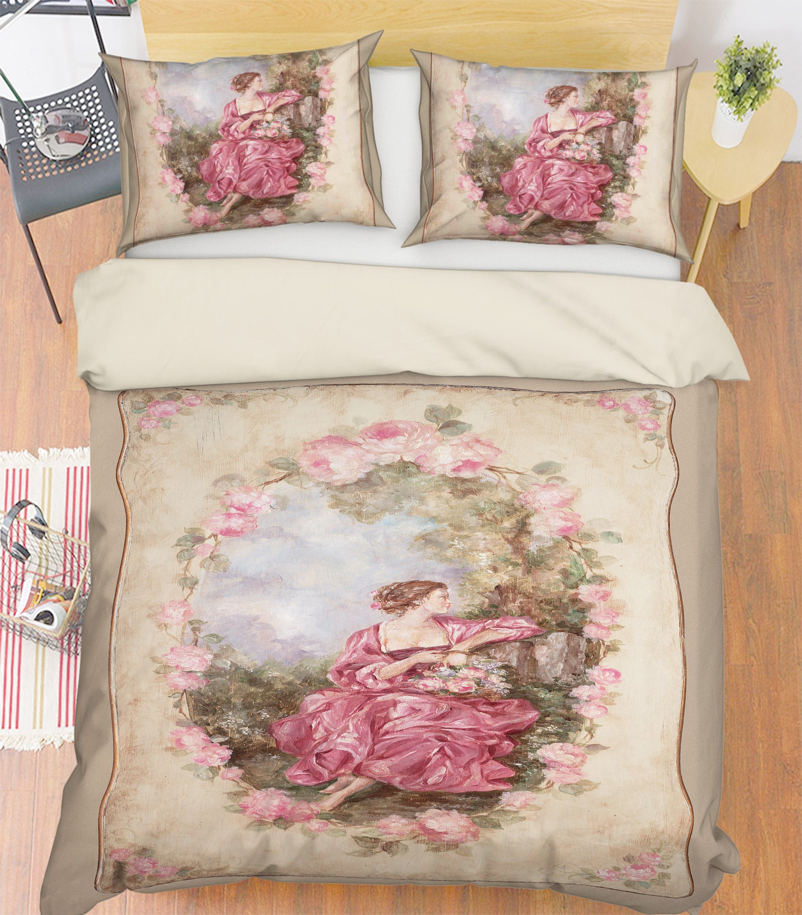 3D Noble Lady's Garden 2086 Debi Coules Bedding Bed Pillowcases Quilt