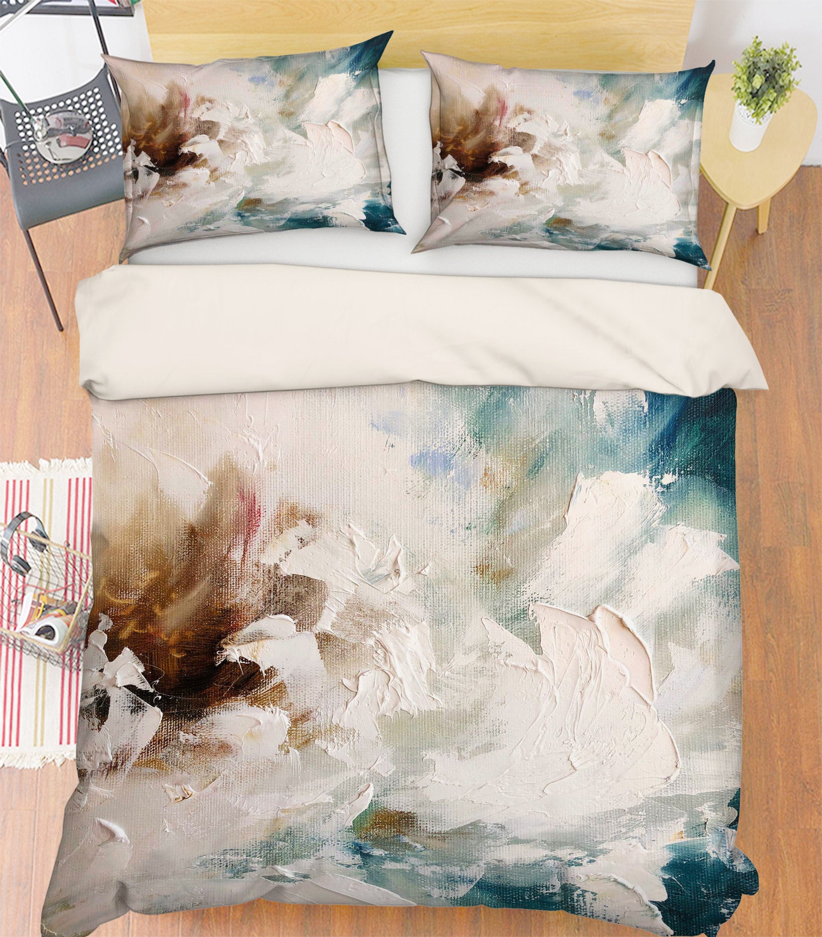 3D White Pigment 475 Skromova Marina Bedding Bed Pillowcases Quilt