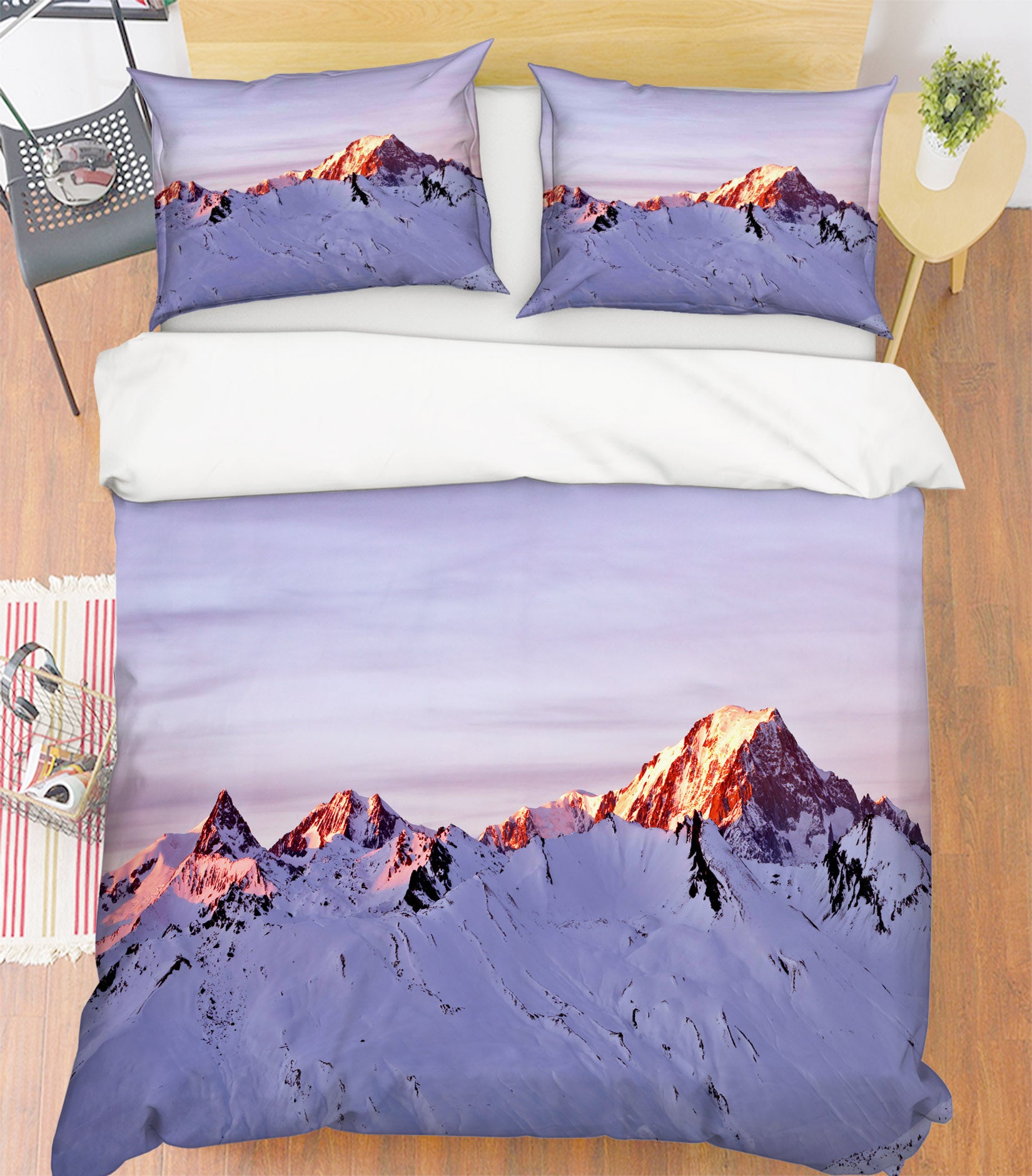 3D Snow Mountain 8581 Assaf Frank Bedding Bed Pillowcases Quilt