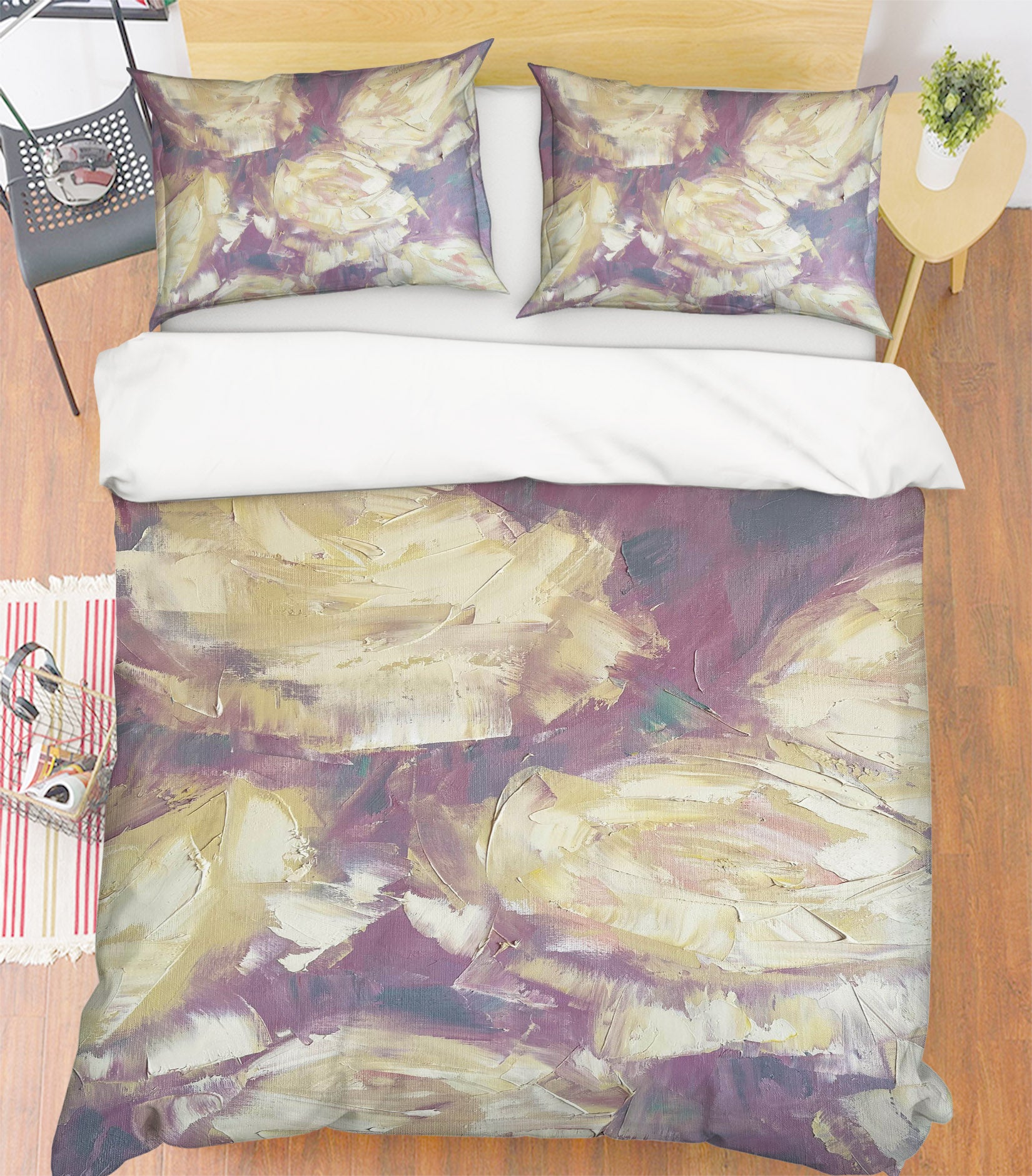 3D Yellow Pigment 3809 Skromova Marina Bedding Bed Pillowcases Quilt Cover Duvet Cover