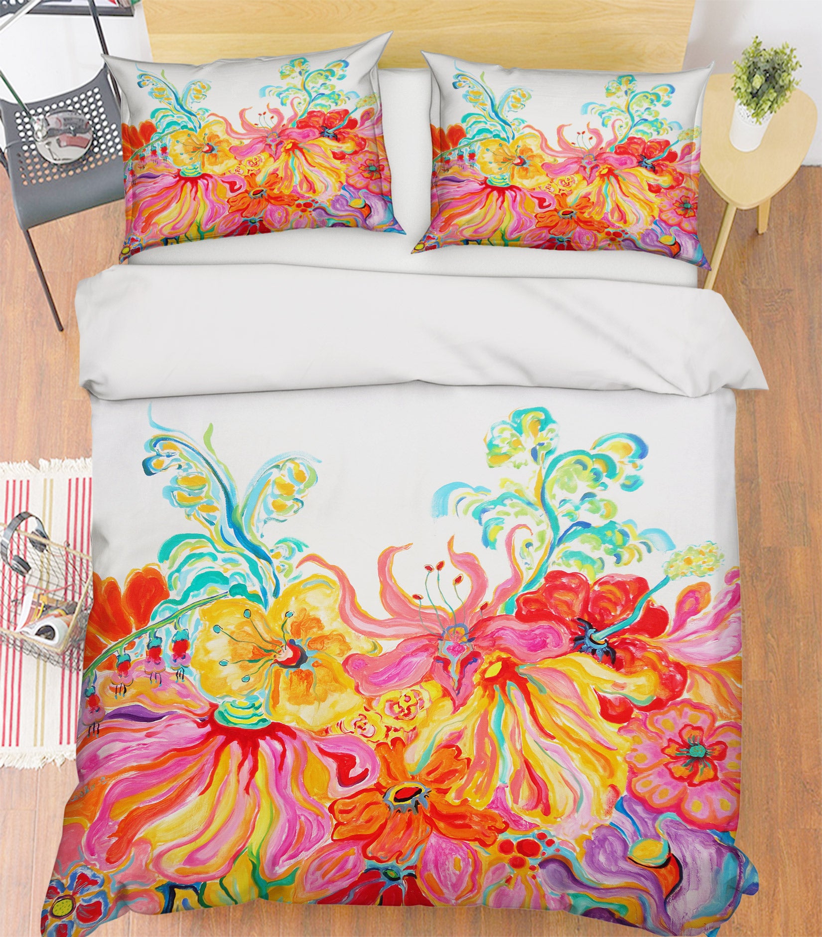 3D Colorful Flower 1250 Misako Chida Bedding Bed Pillowcases Quilt Cover Duvet Cover