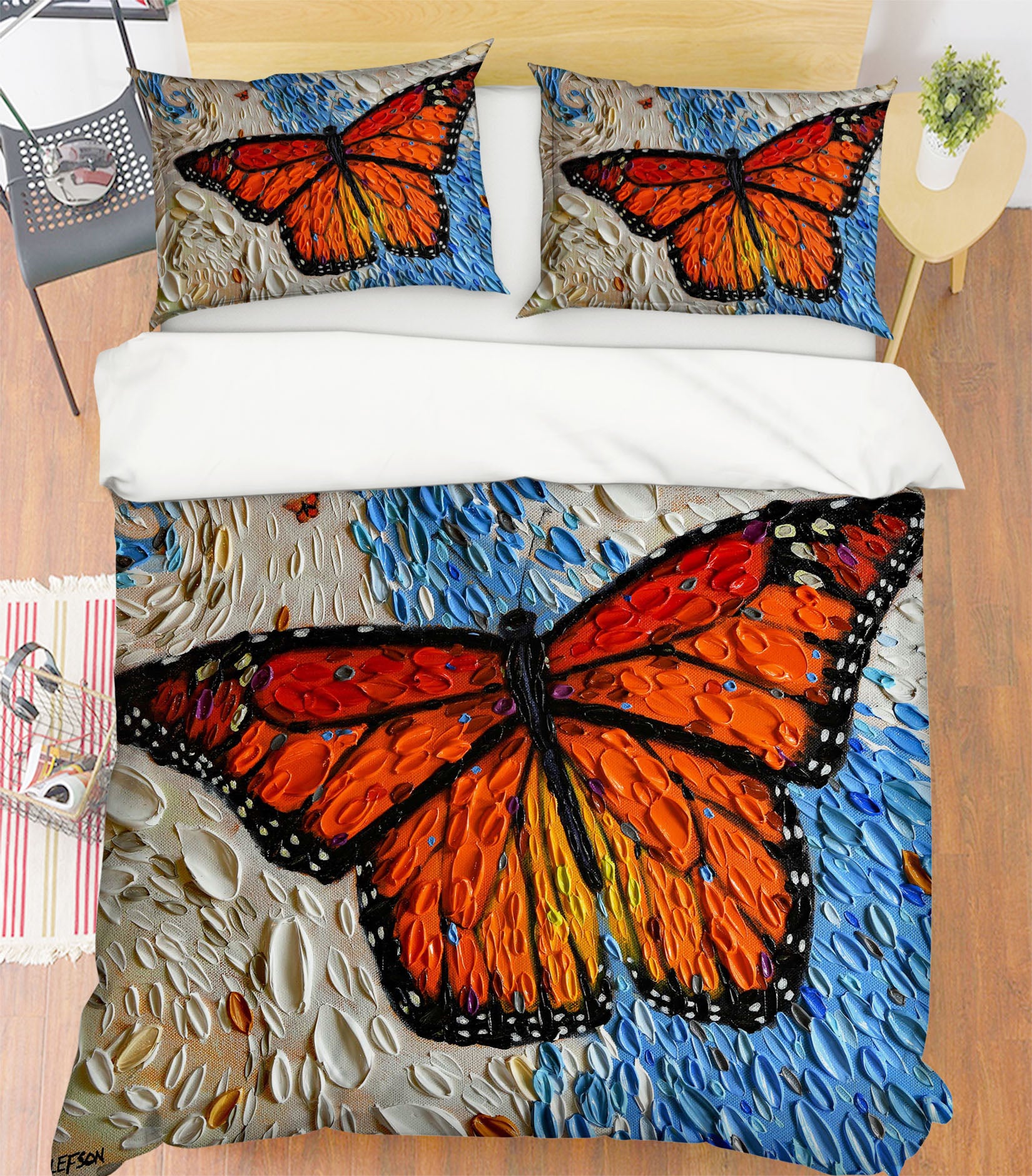 3D Butterfly 2124 Dena Tollefson bedding Bed Pillowcases Quilt
