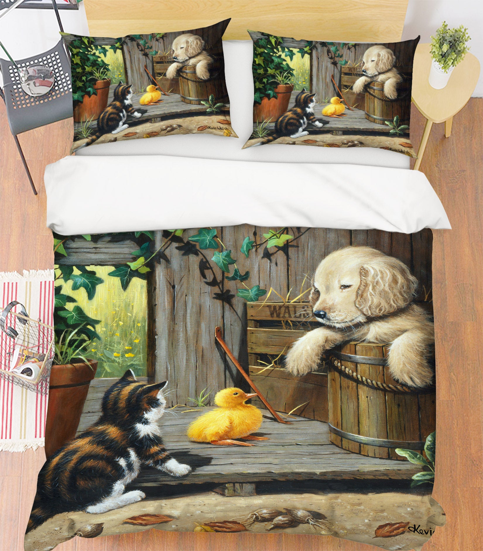 3D Adorable Animal 018 Kevin Walsh Bedding Bed Pillowcases Quilt