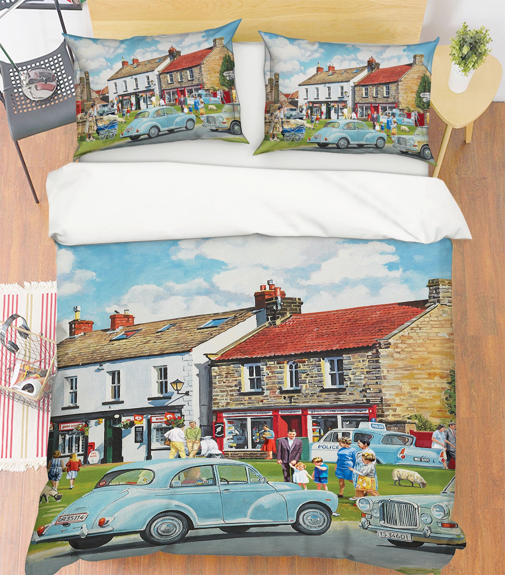 3D Street Houses 8901 Trevor Mitchell bedding Bed Pillowcases Quilt