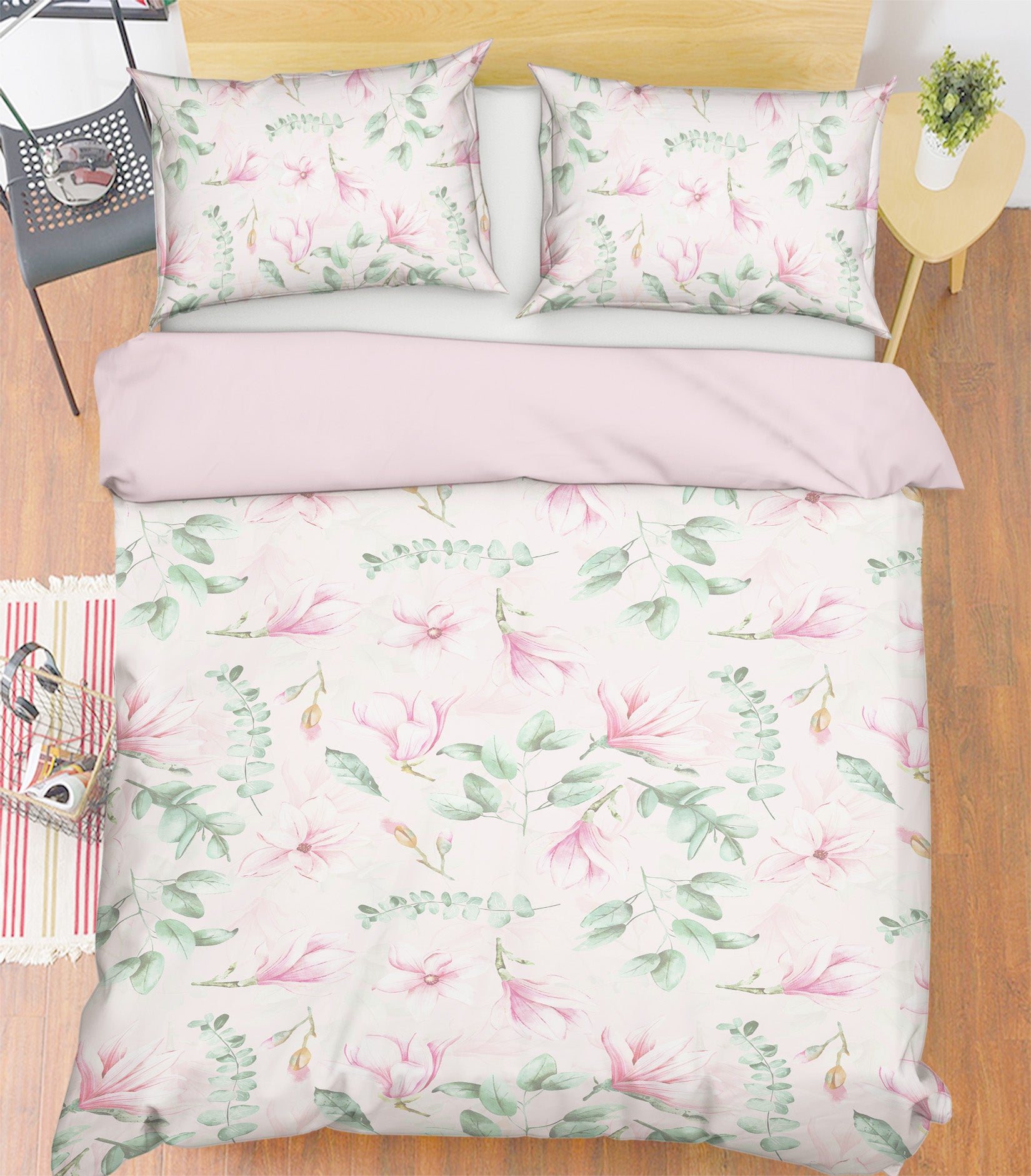 3D Pink Lily 049 Uta Naumann Bedding Bed Pillowcases Quilt