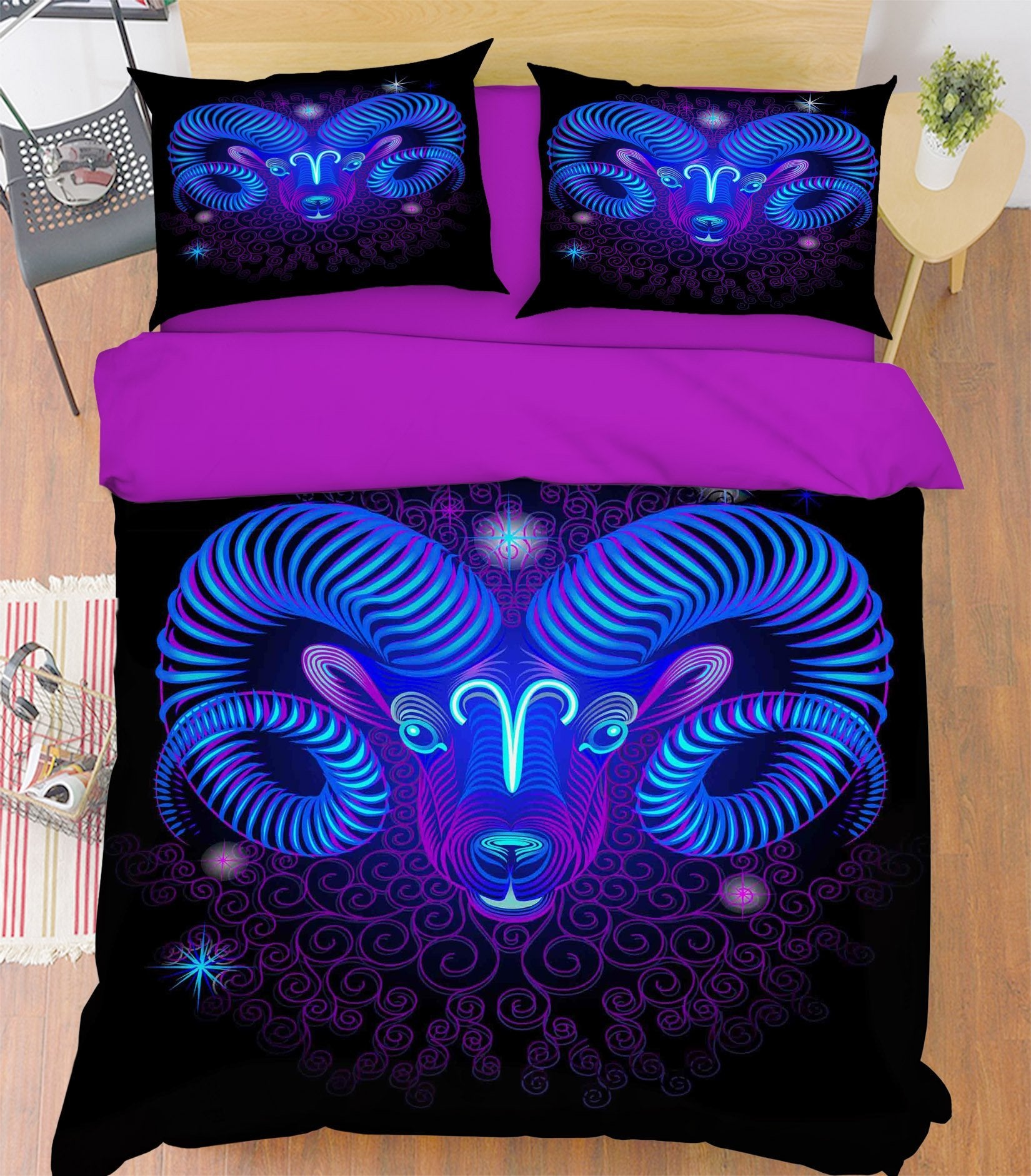 3D Aries 304 Bed Pillowcases Quilt Wallpaper AJ Wallpaper 