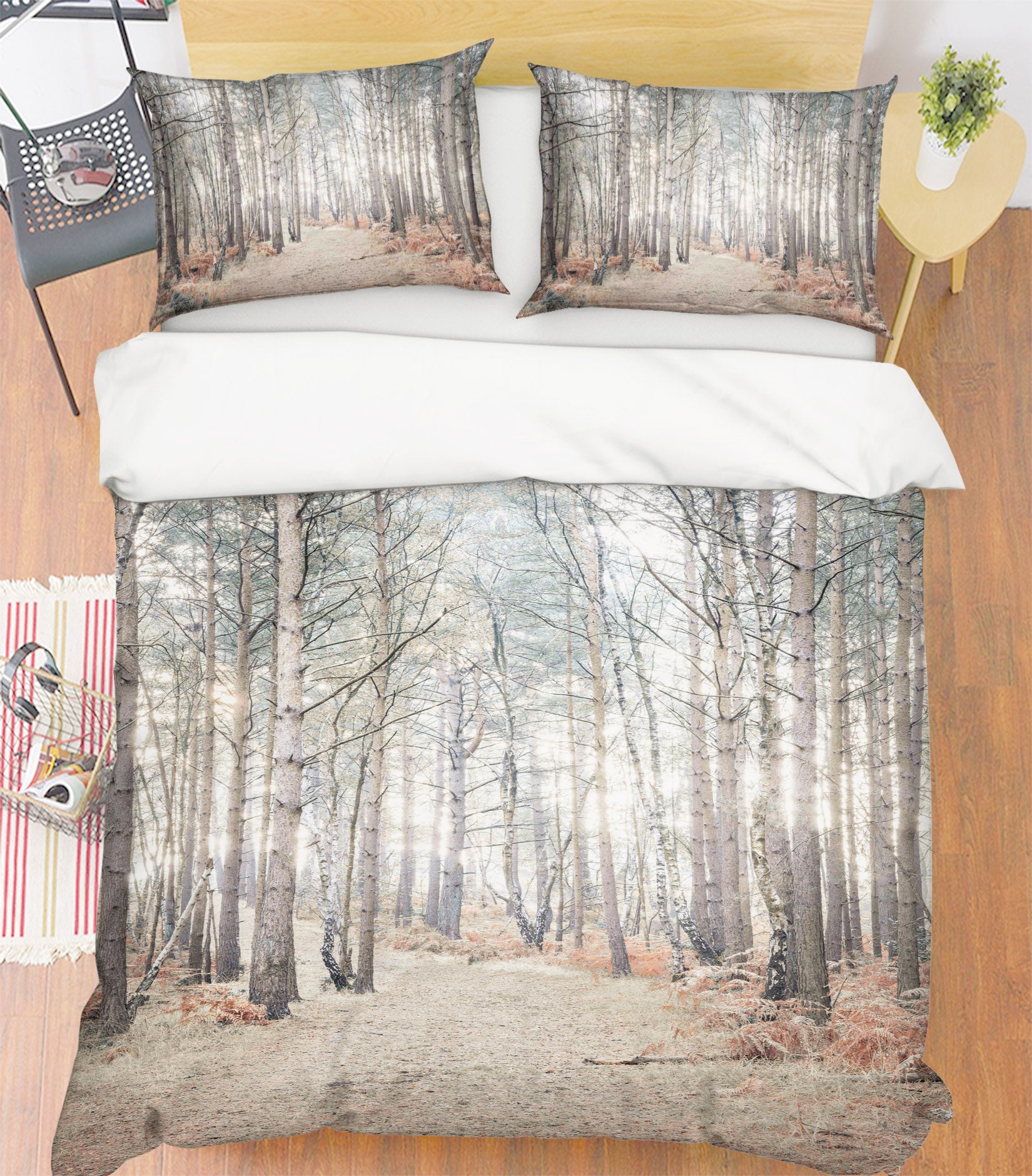 3D Winter Forest 7209 Assaf Frank Bedding Bed Pillowcases Quilt Cover Duvet Cover
