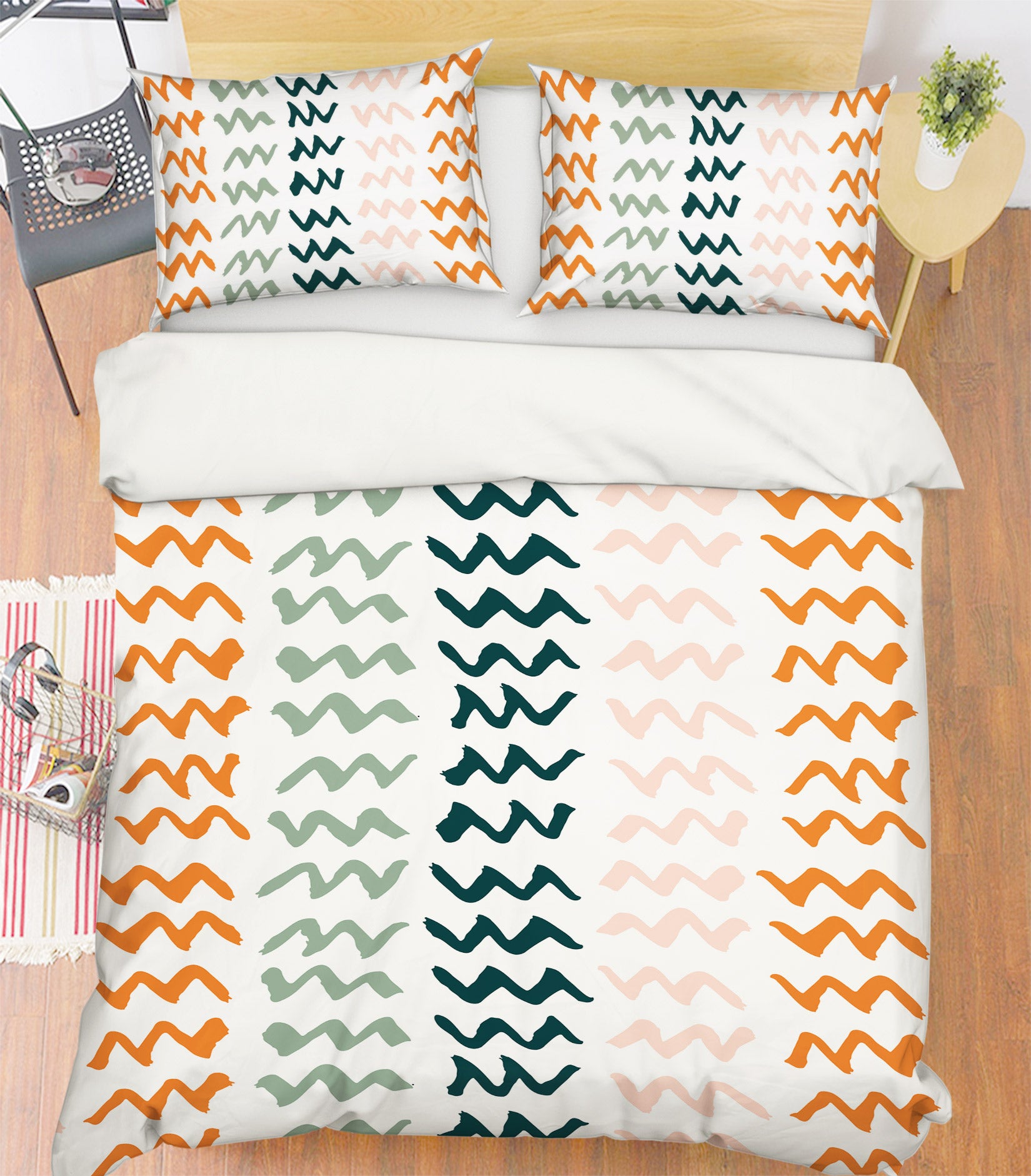 3D Colorful Curve 109161 Kashmira Jayaprakash Bedding Bed Pillowcases Quilt