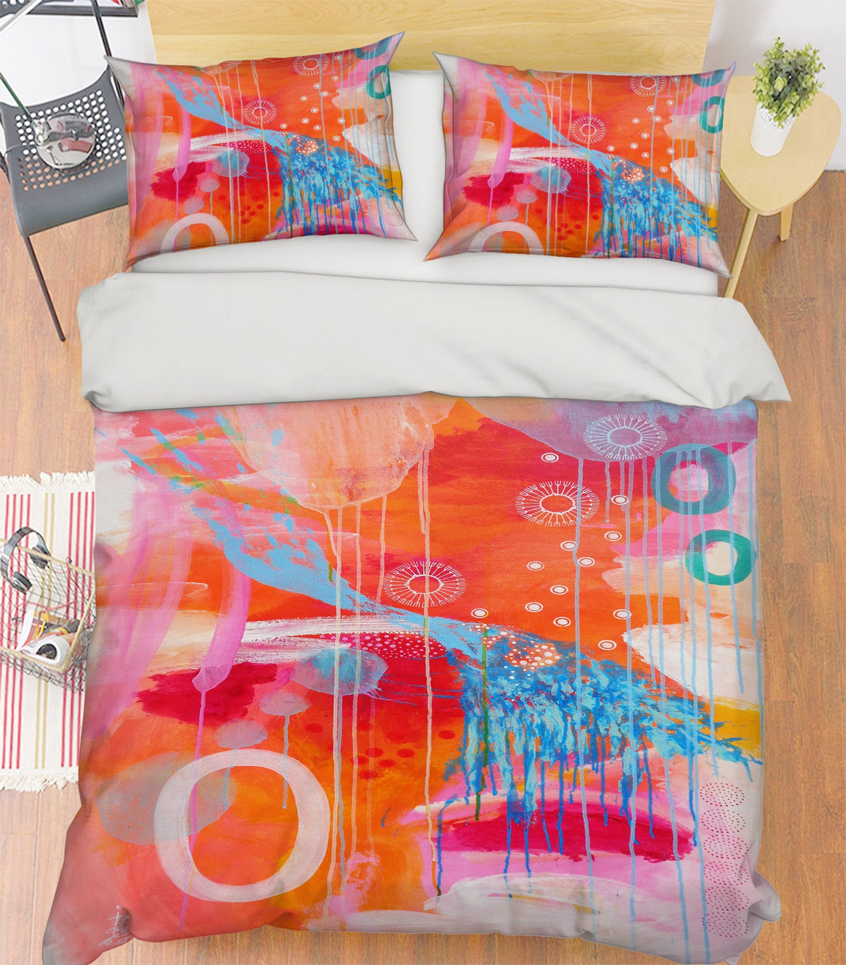 3D Cute Watercolor 1208 Misako Chida Bedding Bed Pillowcases Quilt Cover Duvet Cover