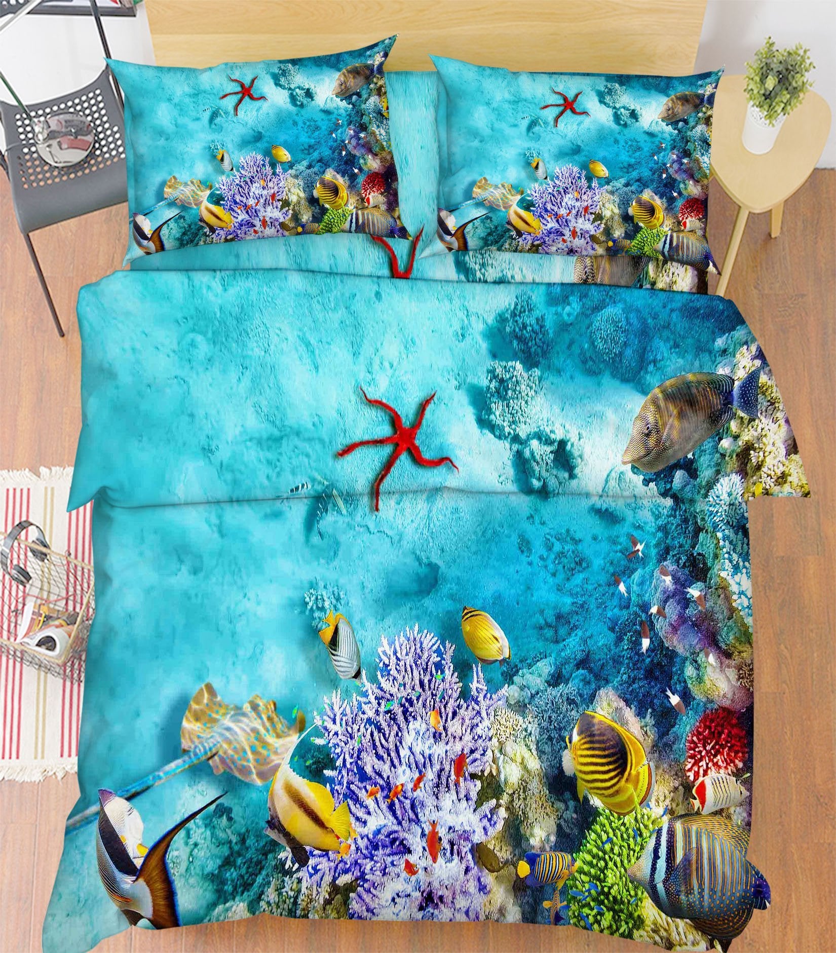 3D Bright Seabed 63 Bed Pillowcases Quilt Wallpaper AJ Wallpaper 