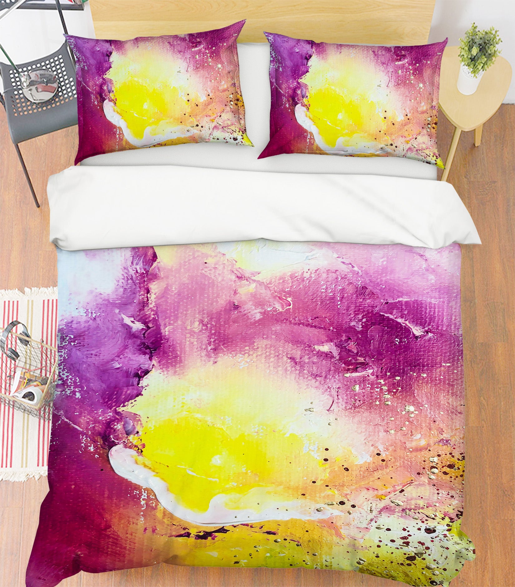 3D Purple Pigment 631 Skromova Marina Bedding Bed Pillowcases Quilt