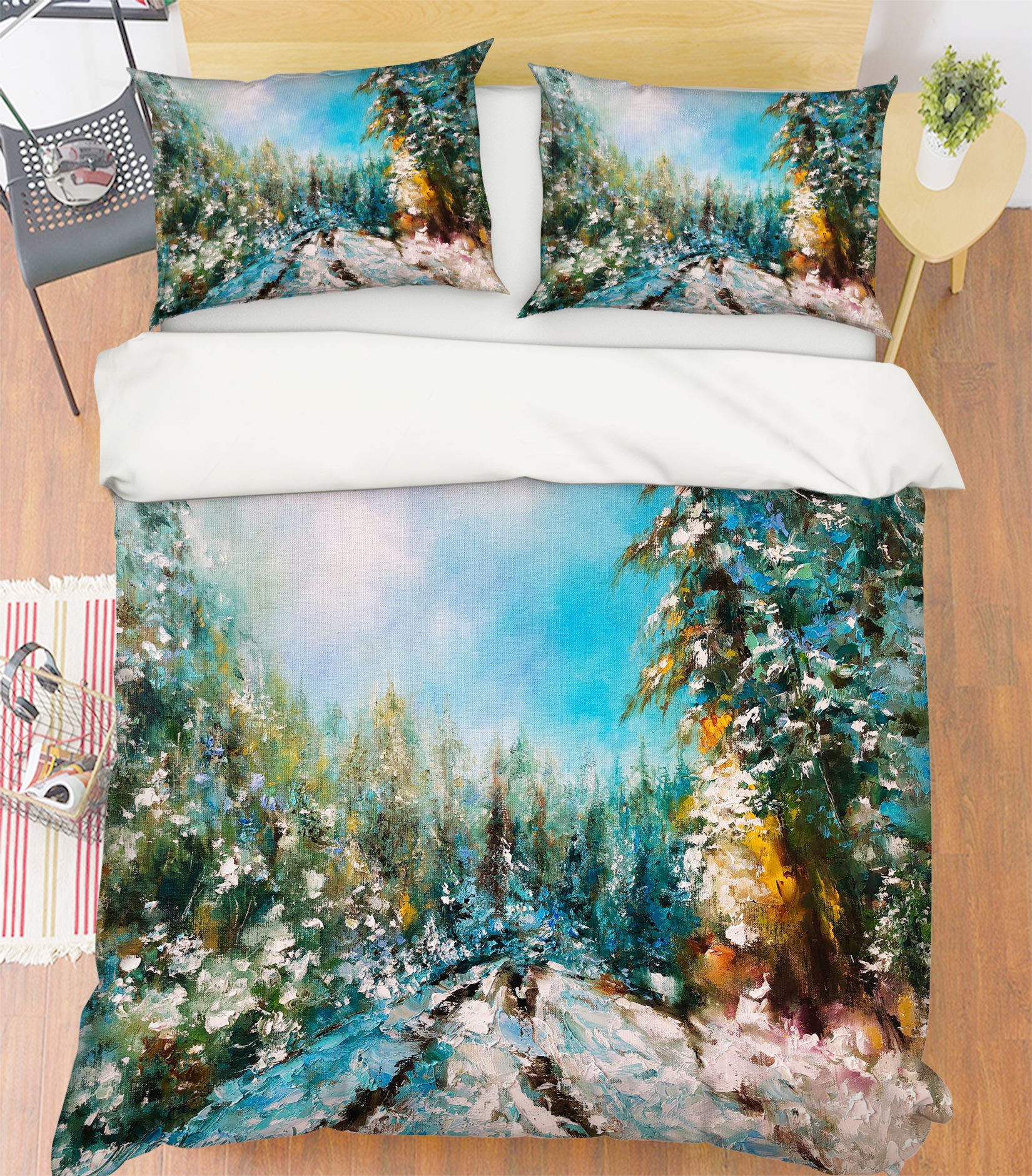 3D Painted Forest 436 Skromova Marina Bedding Bed Pillowcases Quilt