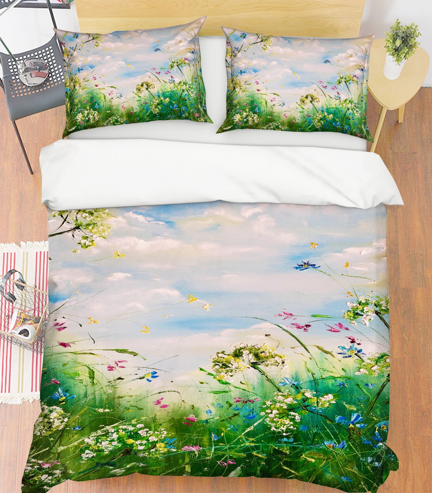 3D Wild Grass Flower 555 Skromova Marina Bedding Bed Pillowcases Quilt