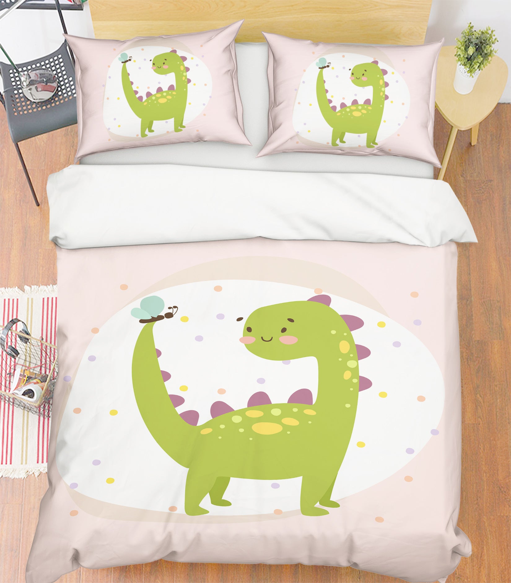 3D Cartoon Dinosaur 64010 Bed Pillowcases Quilt