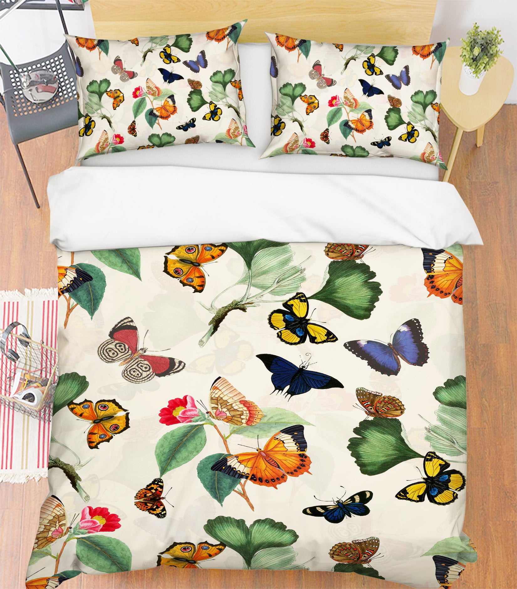 3D Color Butterfly 143 Uta Naumann Bedding Bed Pillowcases Quilt