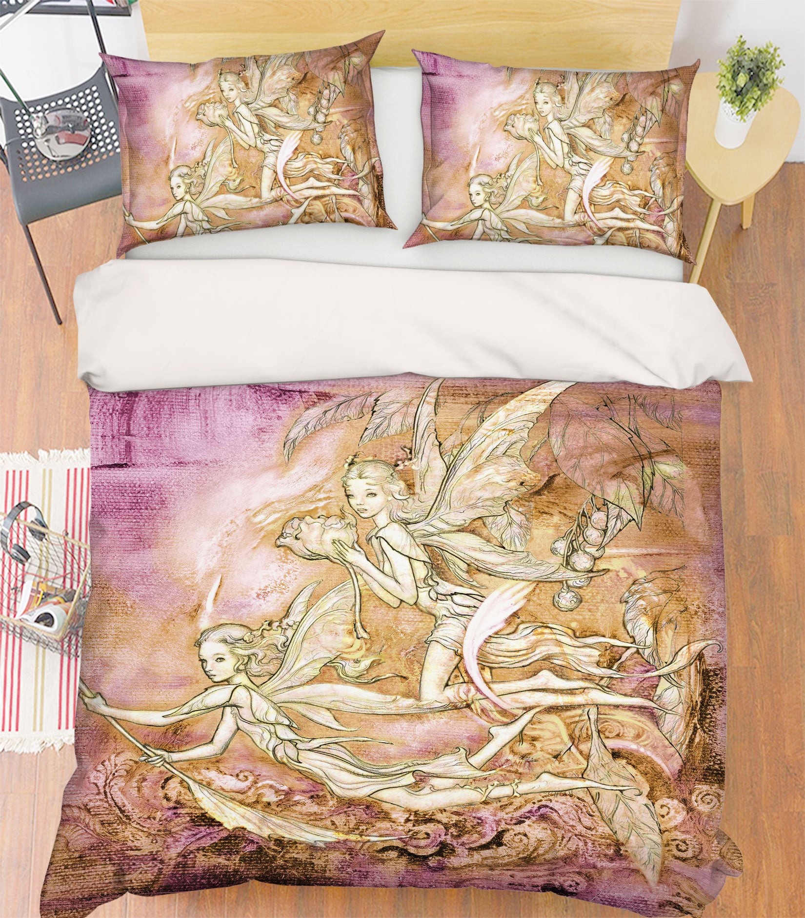 3D Elf Girl Pattern 7017 Ciruelo Bedding Bed Pillowcases Quilt