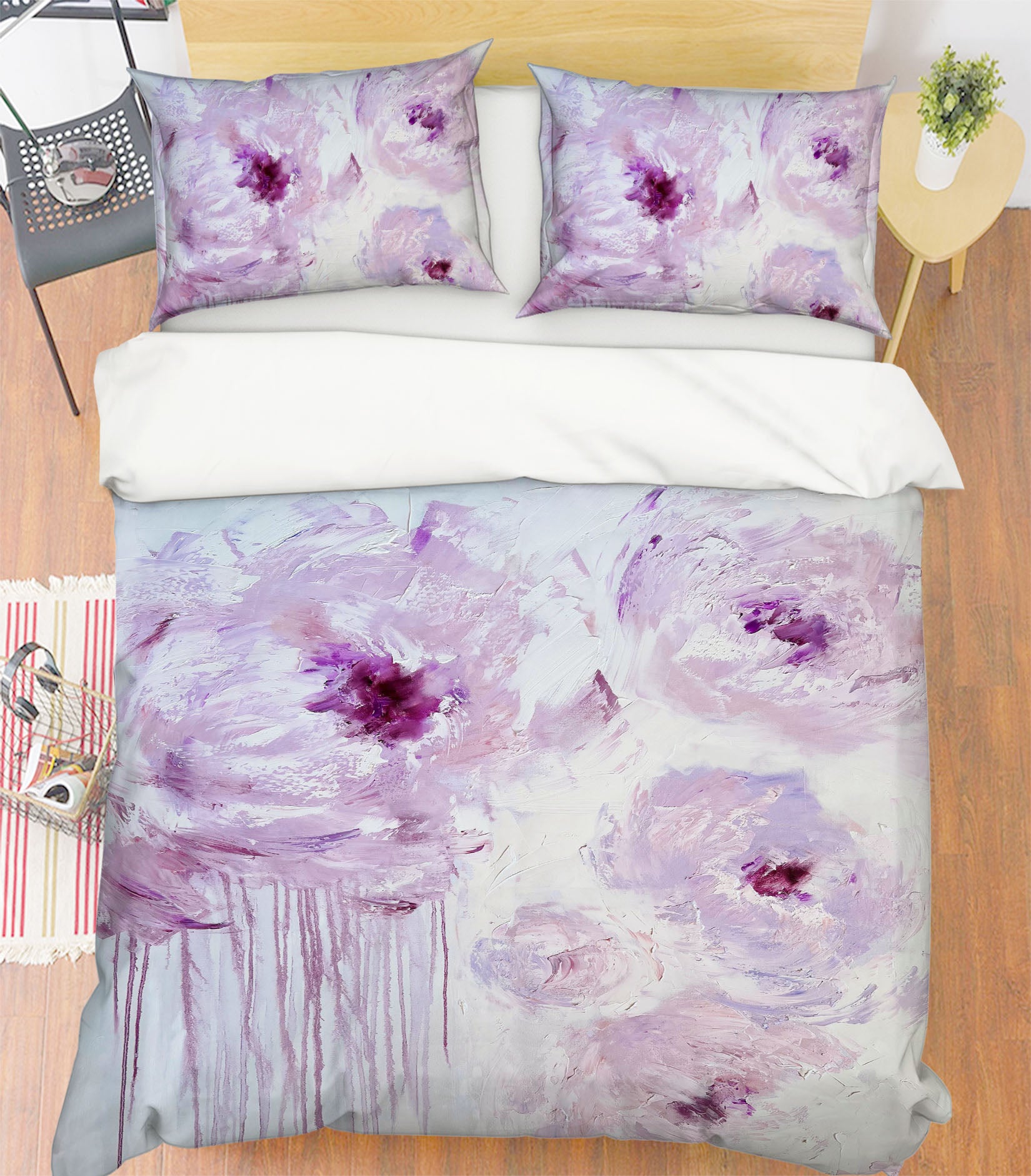 3D Pink Flowers 3791 Skromova Marina Bedding Bed Pillowcases Quilt Cover Duvet Cover