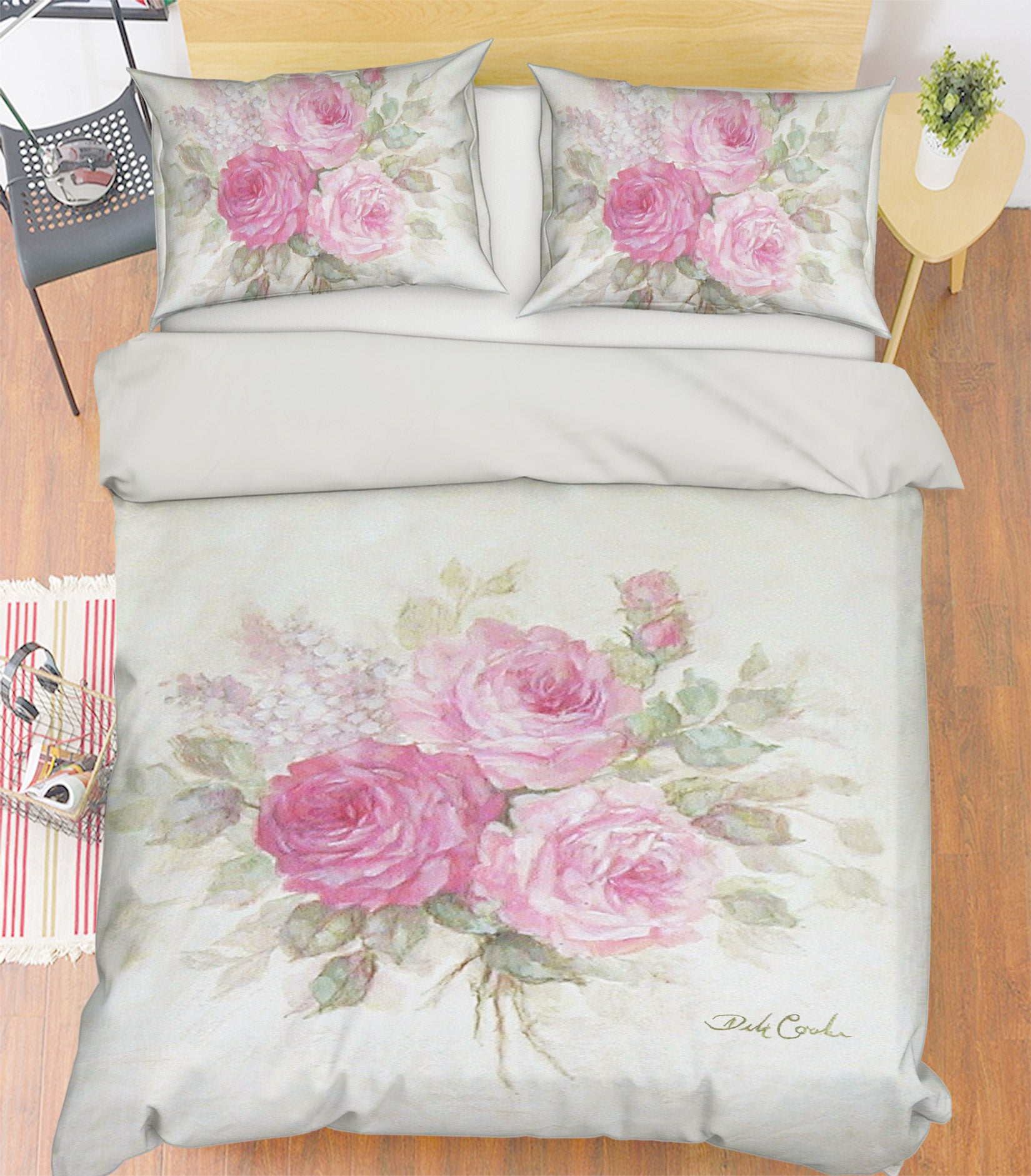 3D Flower 2088 Debi Coules Bedding Bed Pillowcases Quilt