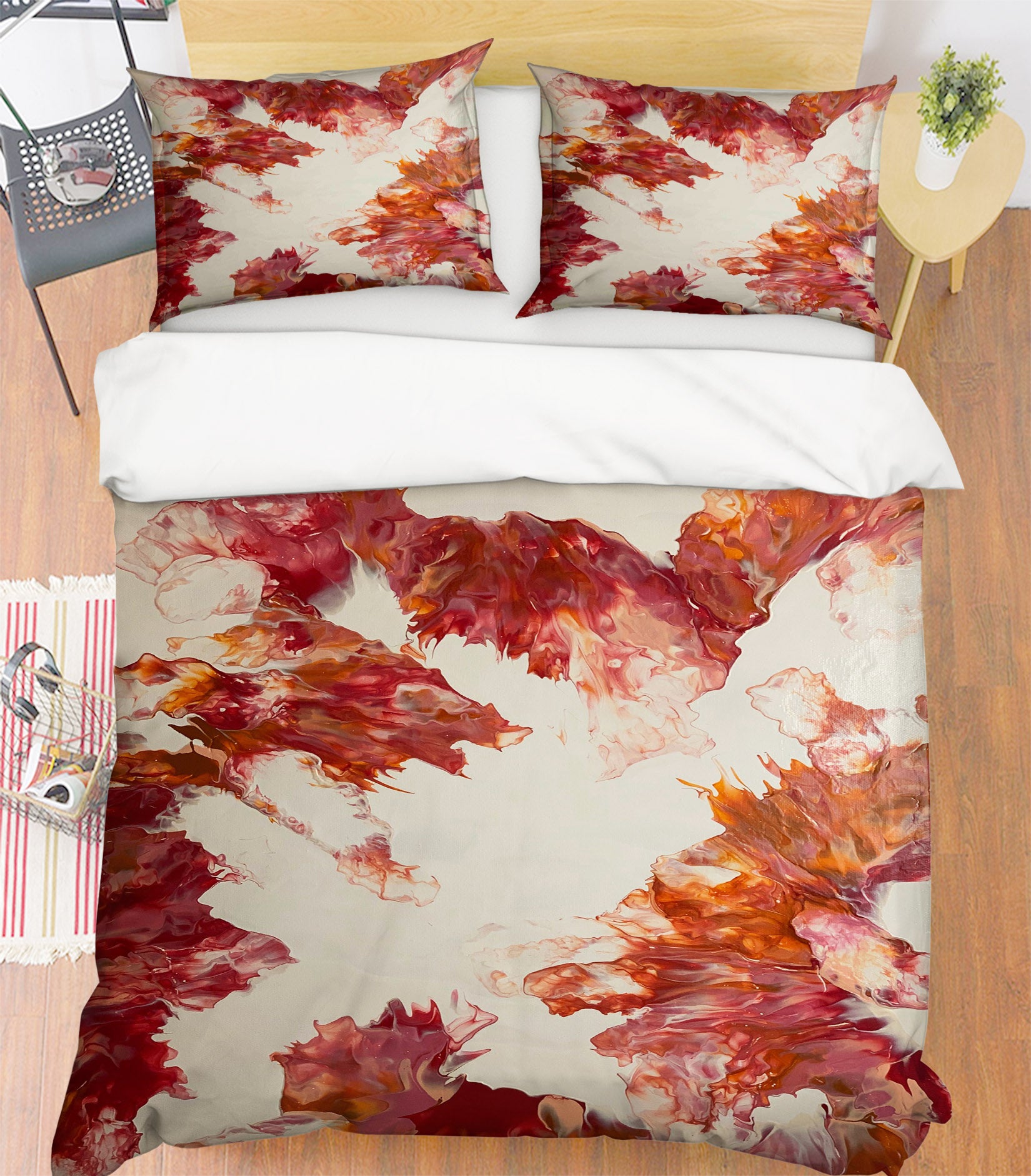 3D Red Light Brown Pattern 40050 Valerie Latrice Bedding Bed Pillowcases Quilt