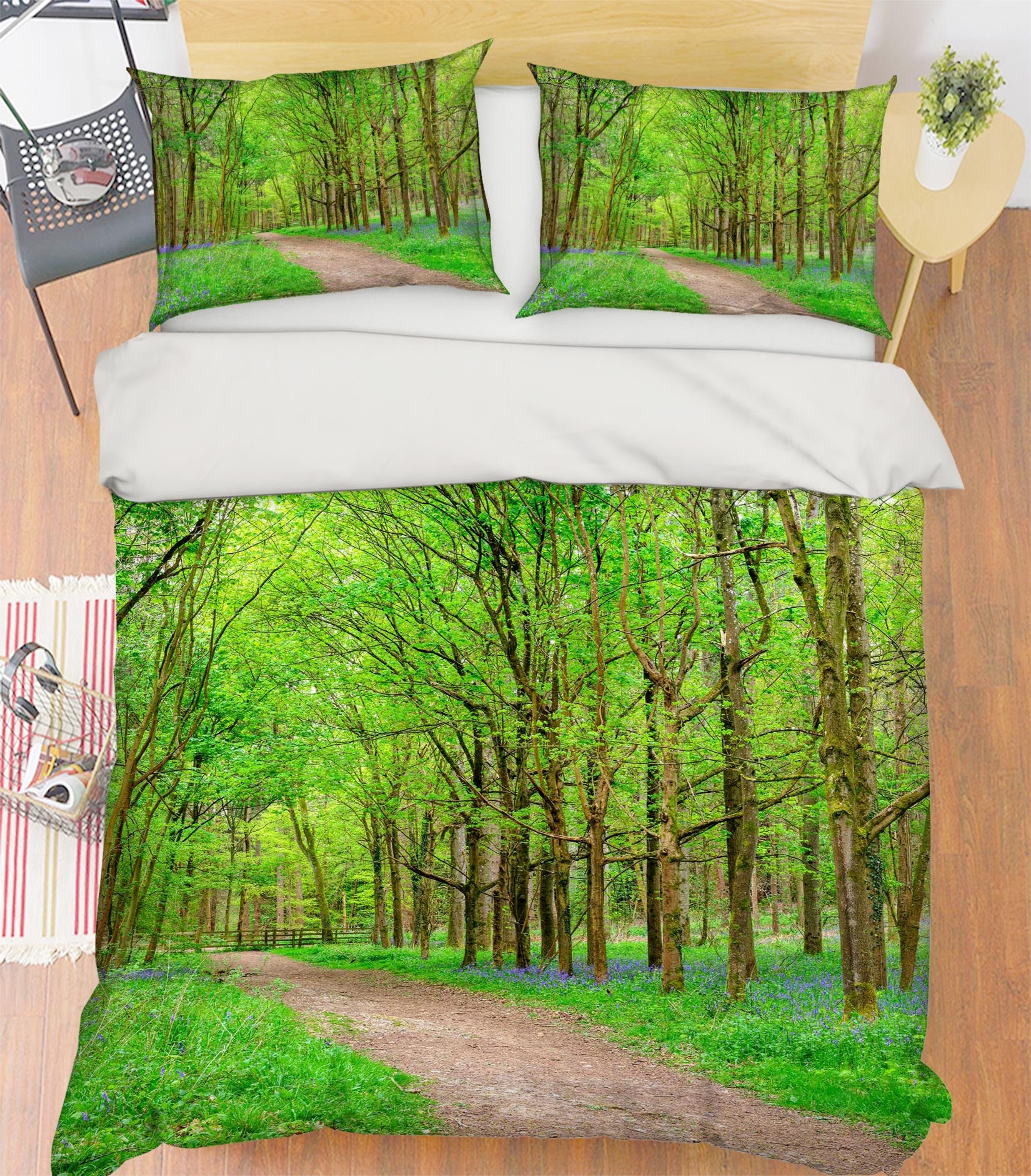 3D Green Grass Path 6996 Assaf Frank Bedding Bed Pillowcases Quilt Cover Duvet Cover