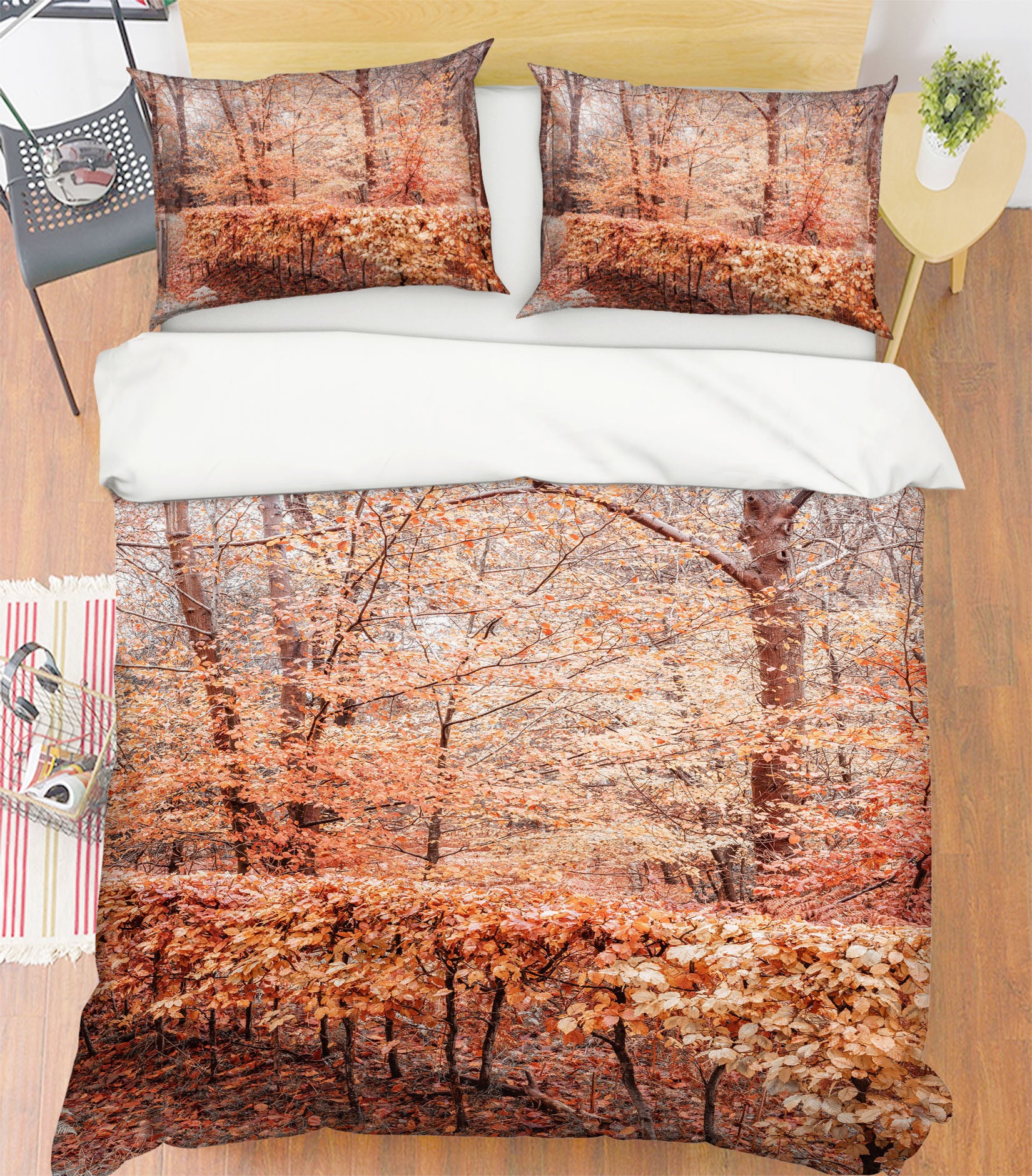 3D Autumn Leaves 7135 Assaf Frank Bedding Bed Pillowcases Quilt Cover Duvet Cover