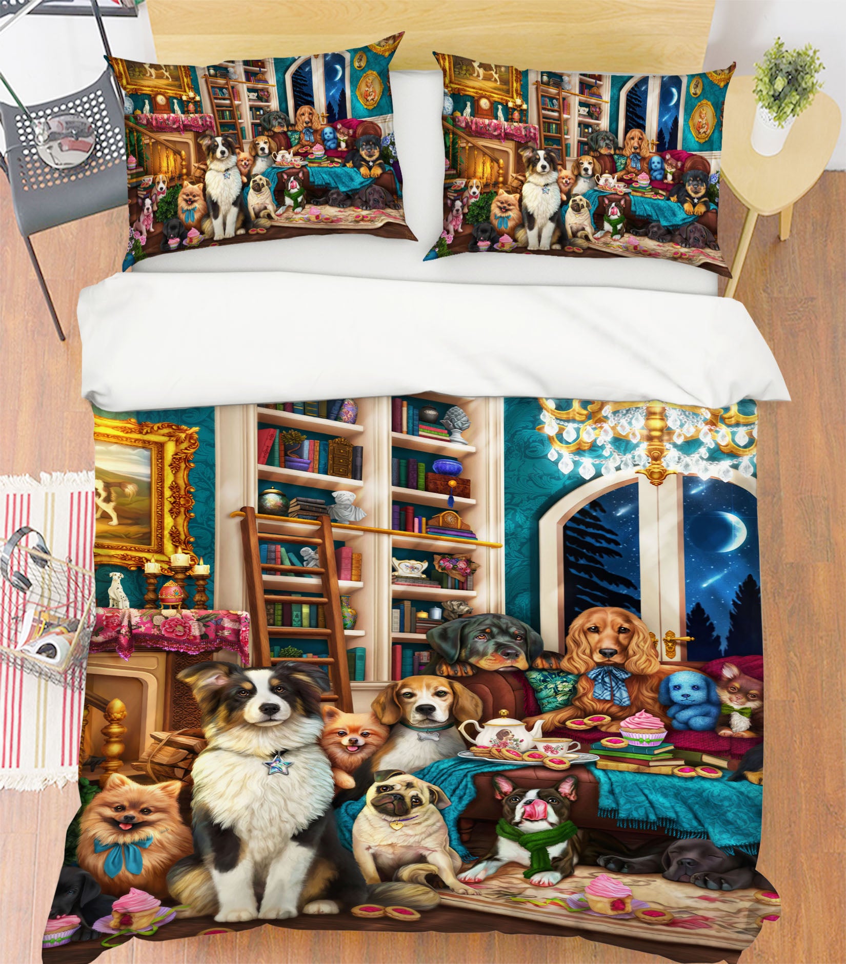 3D Pet Party 8838 Brigid Ashwood Bedding Bed Pillowcases Quilt Cover Duvet Cover