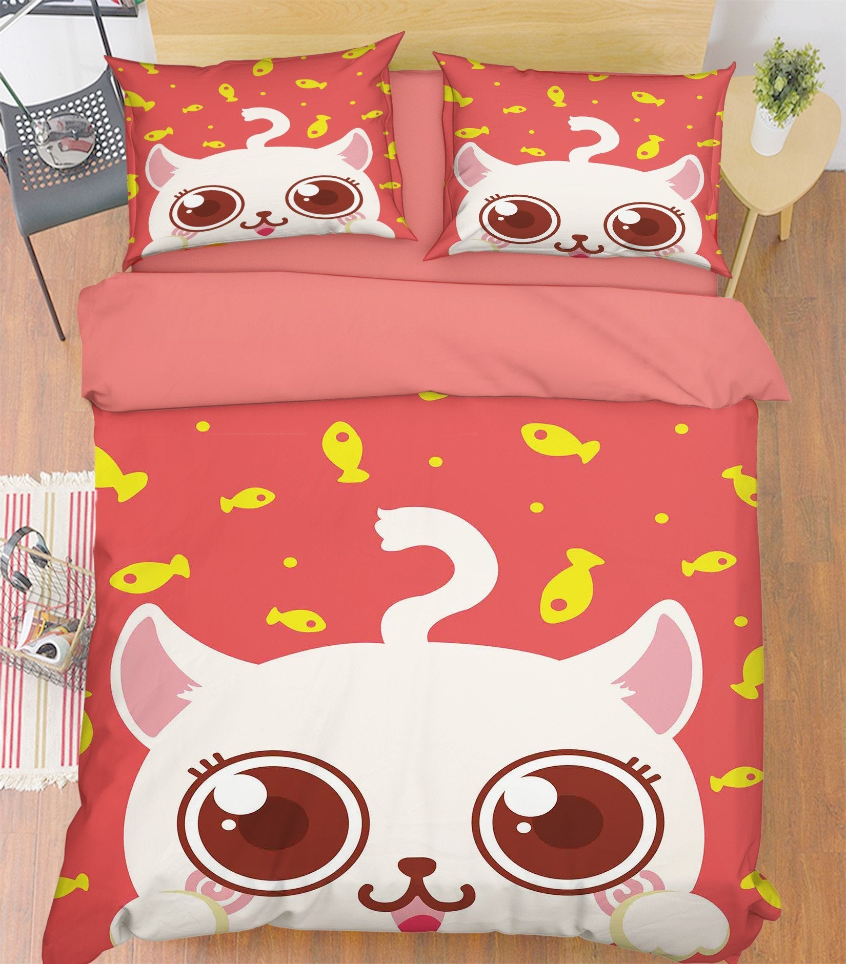 3D Cartoon Animal 321 Bed Pillowcases Quilt Wallpaper AJ Wallpaper 