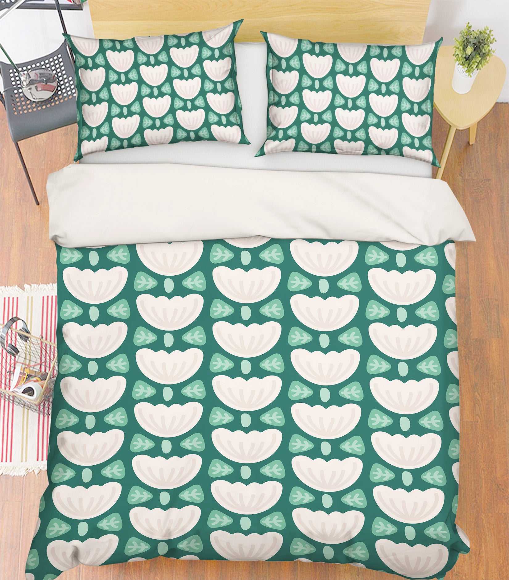3D Flower Pattern 10987 Kashmira Jayaprakash Bedding Bed Pillowcases Quilt