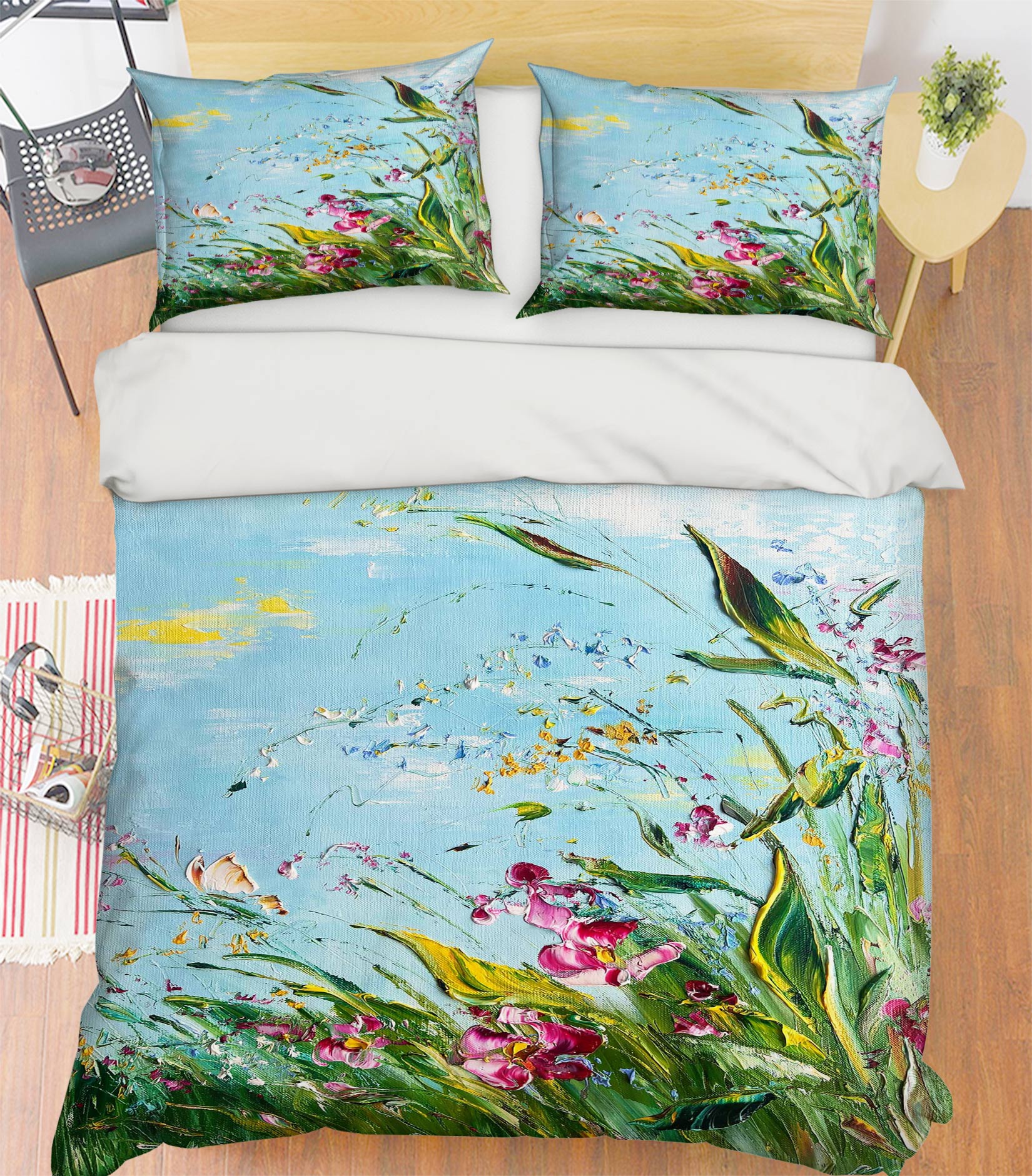 3D Grass Butterfly 511 Skromova Marina Bedding Bed Pillowcases Quilt