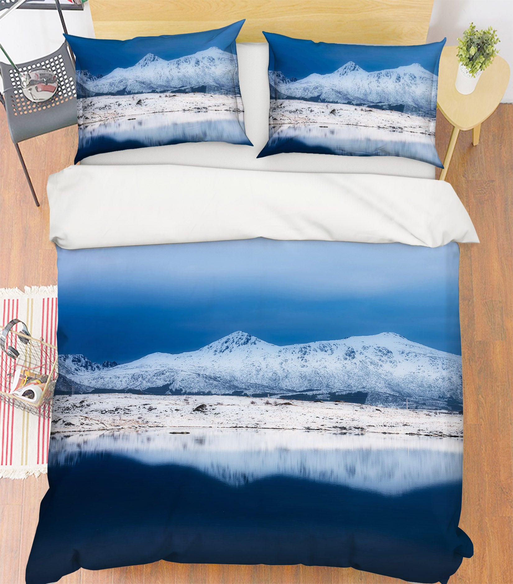 3D Snow Mountain 2160 Marco Carmassi Bedding Bed Pillowcases Quilt