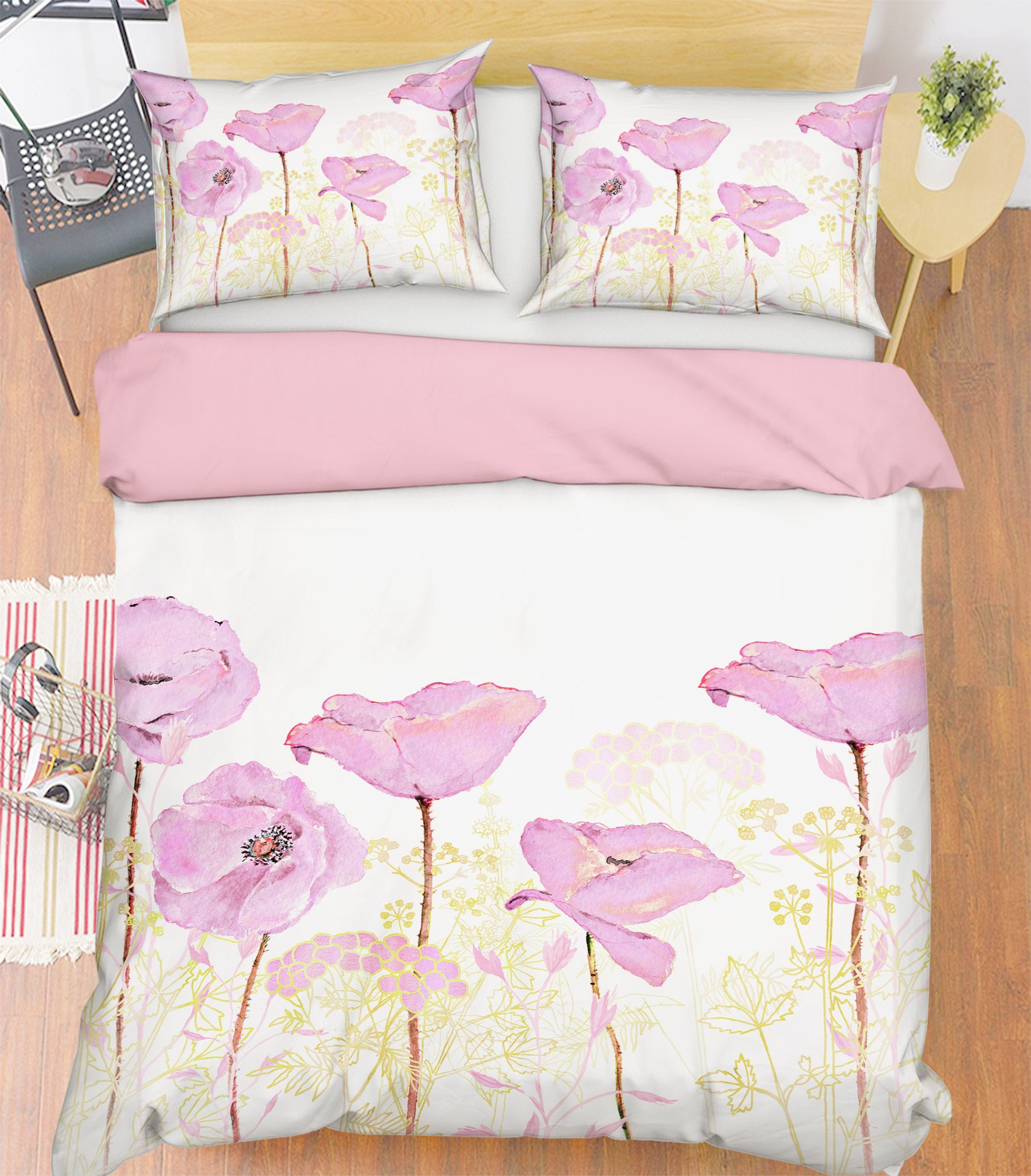 3D Red Flower 044 Uta Naumann Bedding Bed Pillowcases Quilt