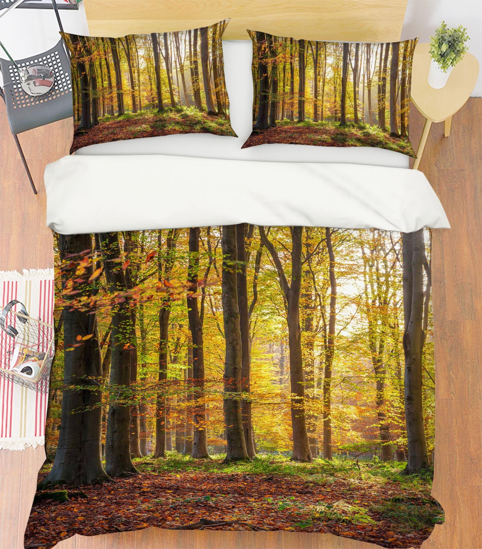 3D Forest Leaves 7013 Assaf Frank Bedding Bed Pillowcases Quilt Cover Duvet Cover