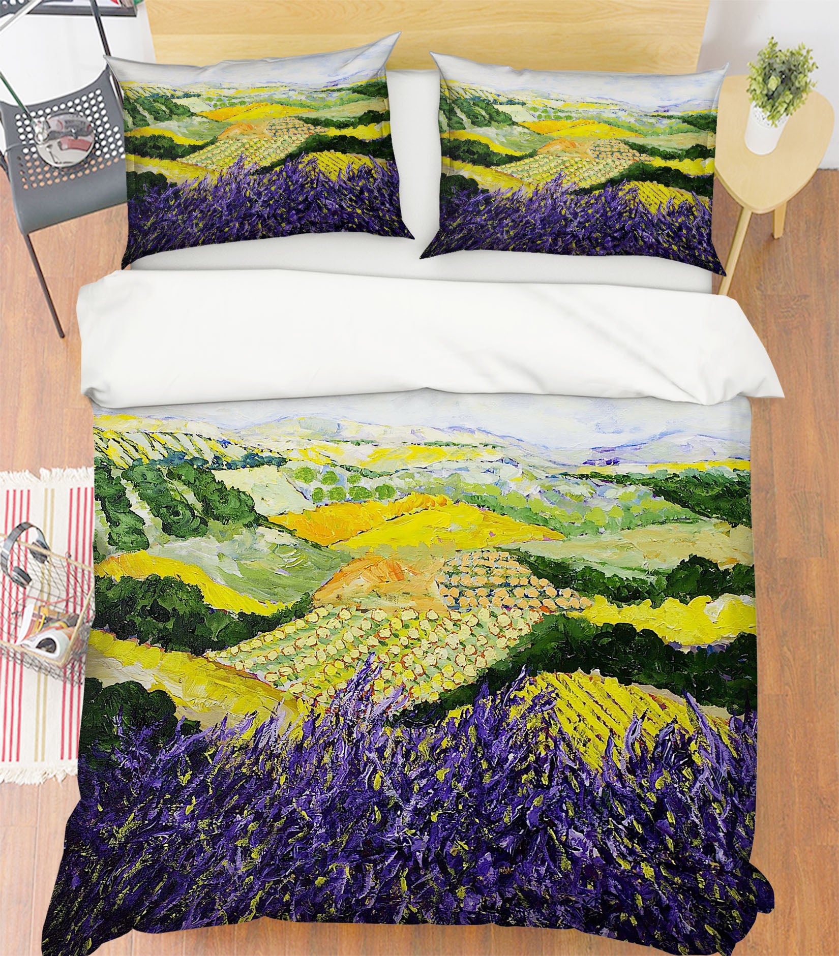 3D Violet Spring 1001 Allan P. Friedlander Bedding Bed Pillowcases Quilt