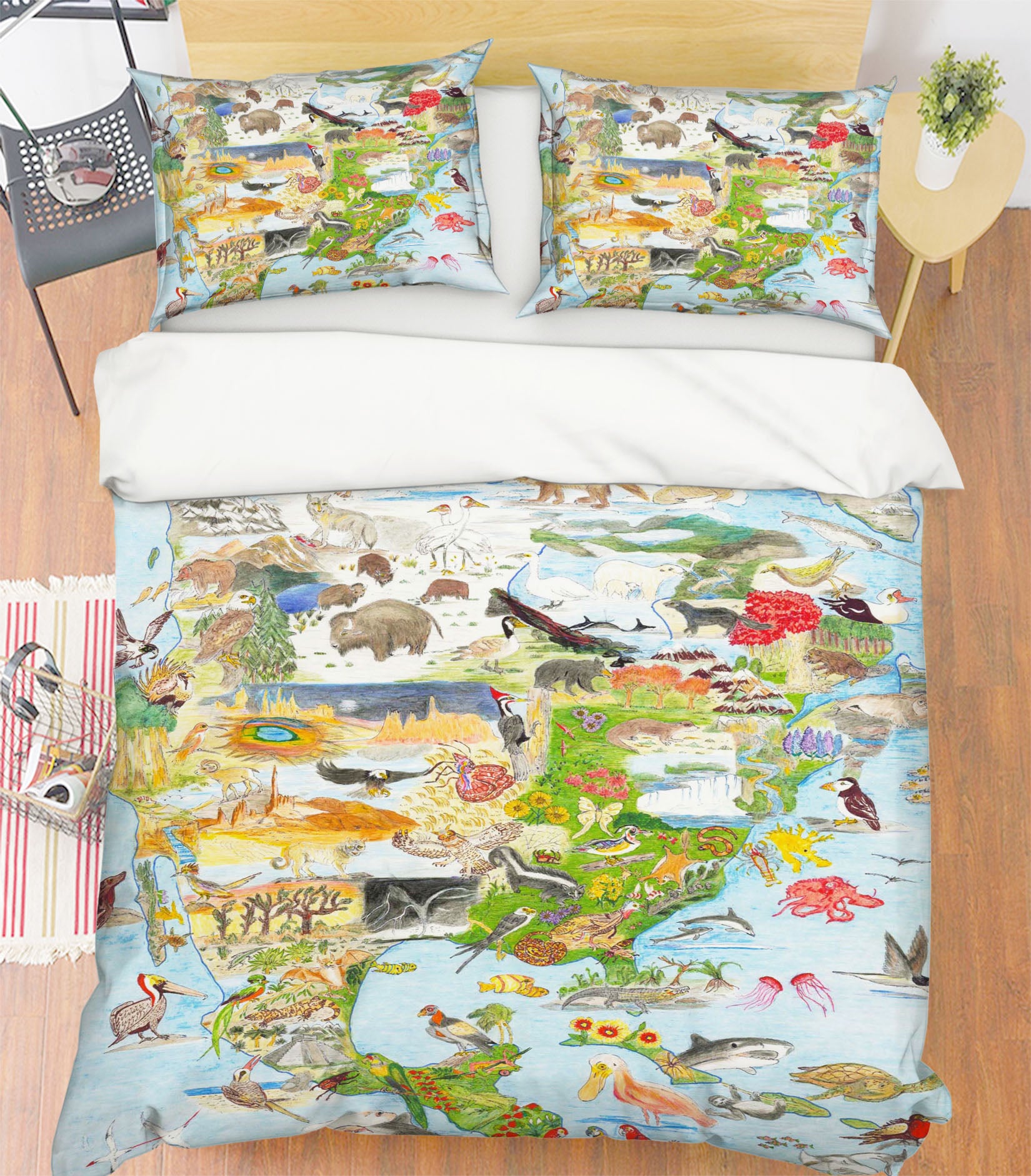 3D North America 033 Michael Sewell Bedding Bed Pillowcases Quilt