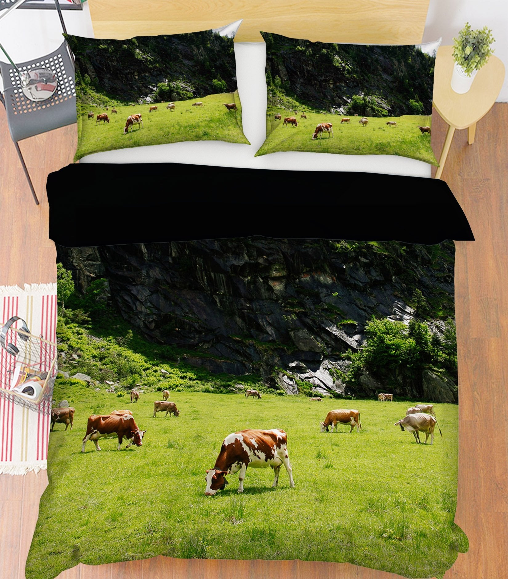 3D Prairie Horse 1903 Bed Pillowcases Quilt Quiet Covers AJ Creativity Home 
