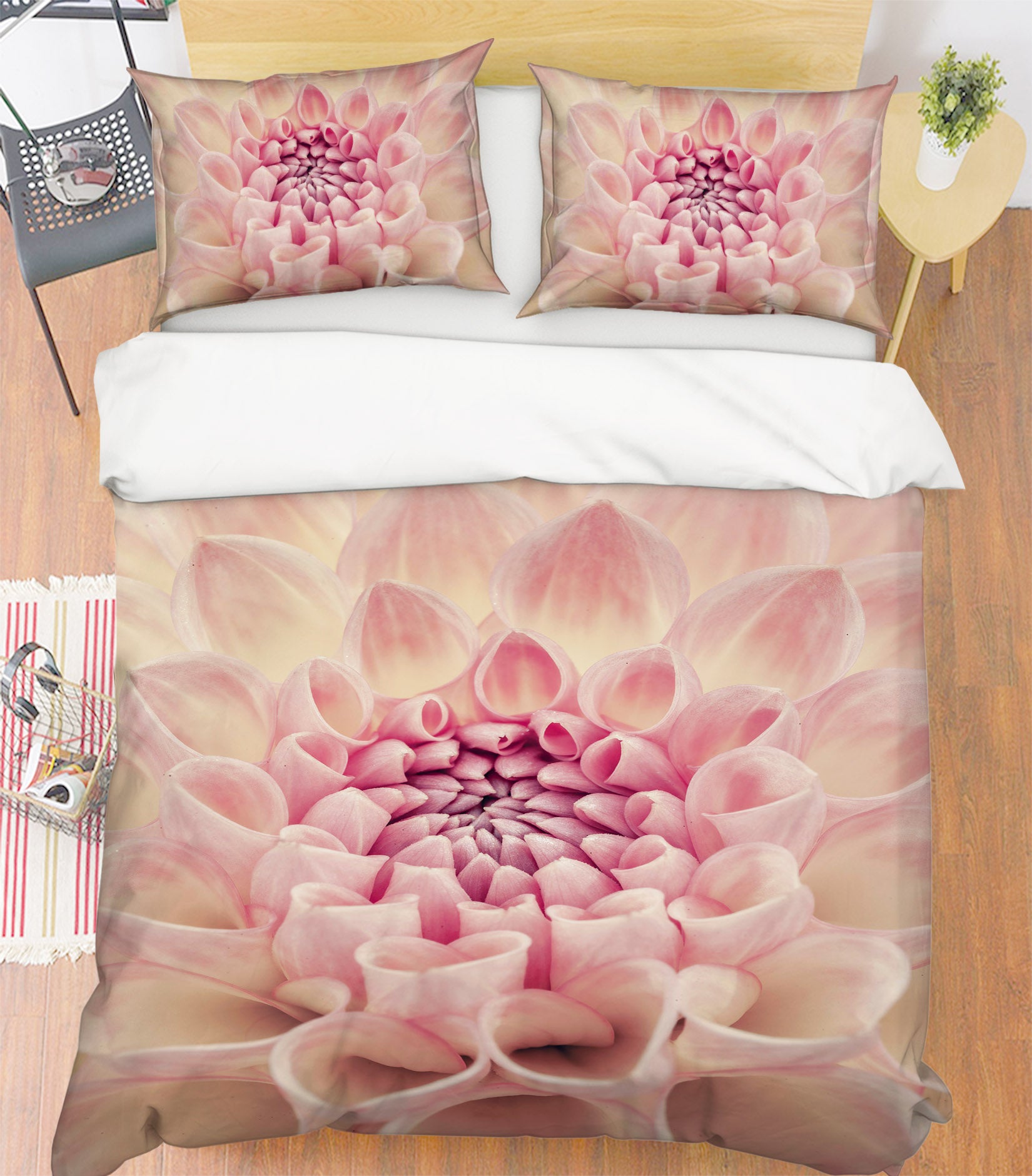 3D Pink Flower Bud 7131 Assaf Frank Bedding Bed Pillowcases Quilt Cover Duvet Cover