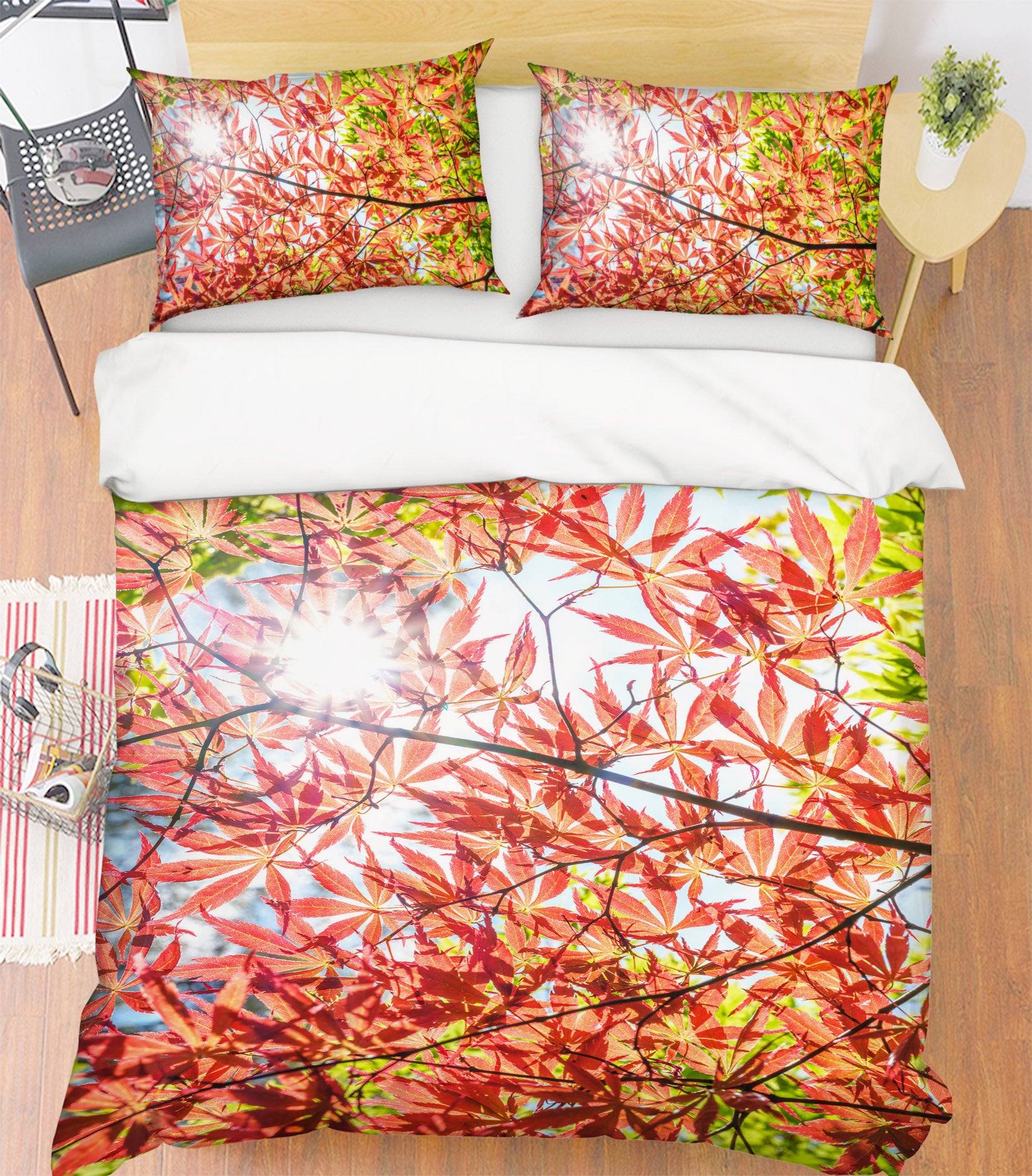 3D Sunshine Maple 7191 Assaf Frank Bedding Bed Pillowcases Quilt Cover Duvet Cover