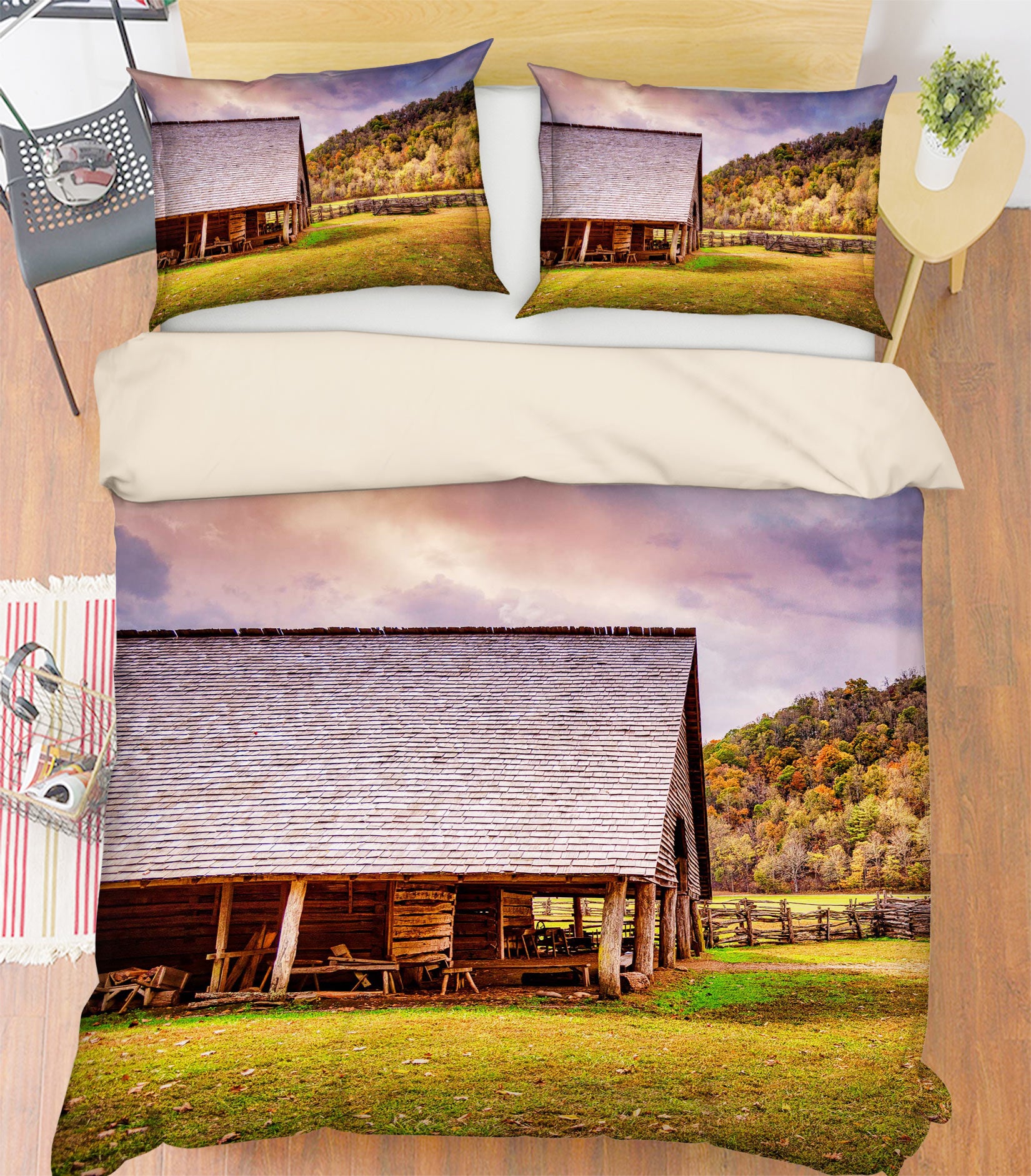 3D House Grass 8513 Beth Sheridan Bedding Bed Pillowcases Quilt