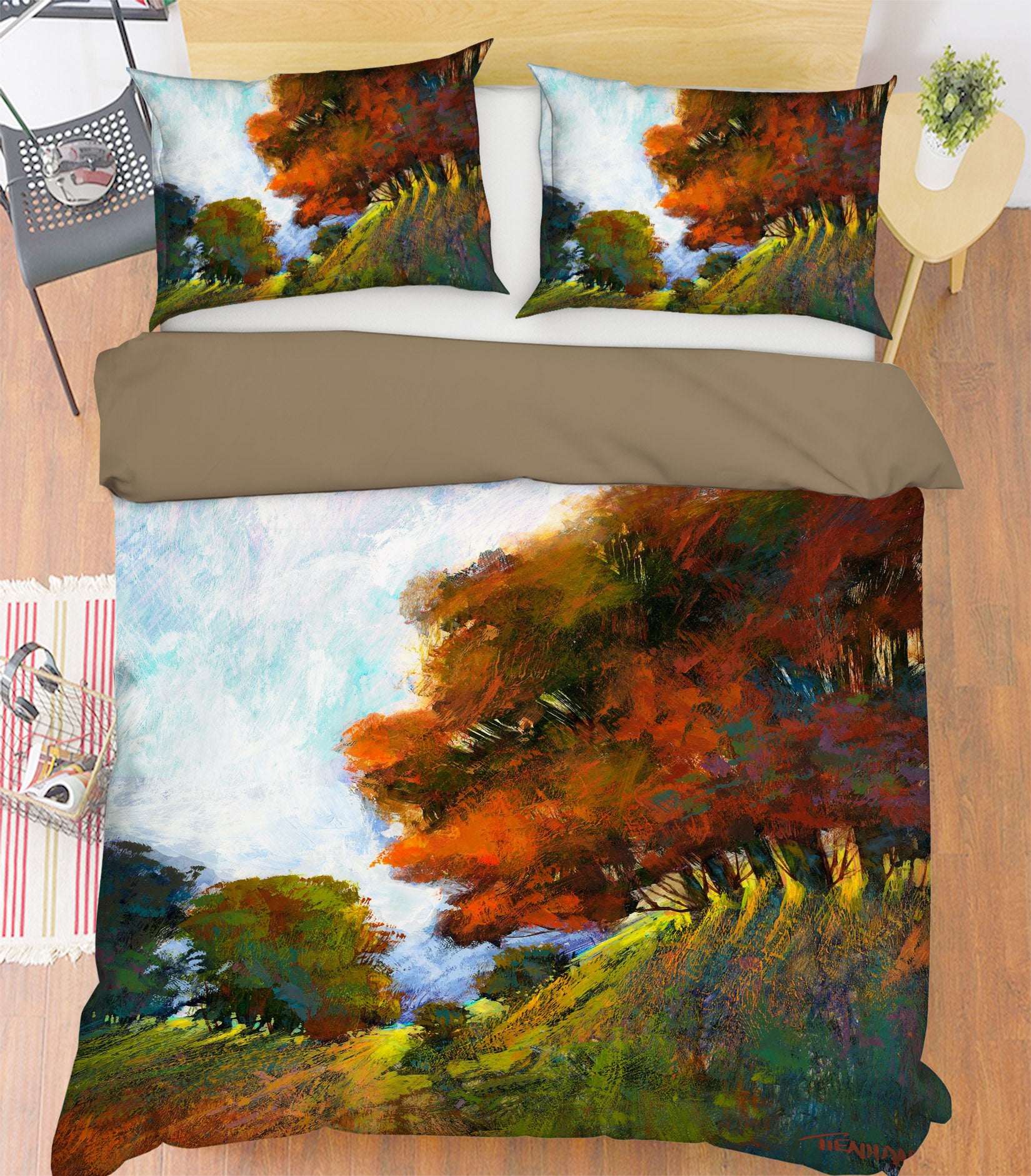 3D Autumn Maple 1014 Michael Tienhaara Bedding Bed Pillowcases Quilt