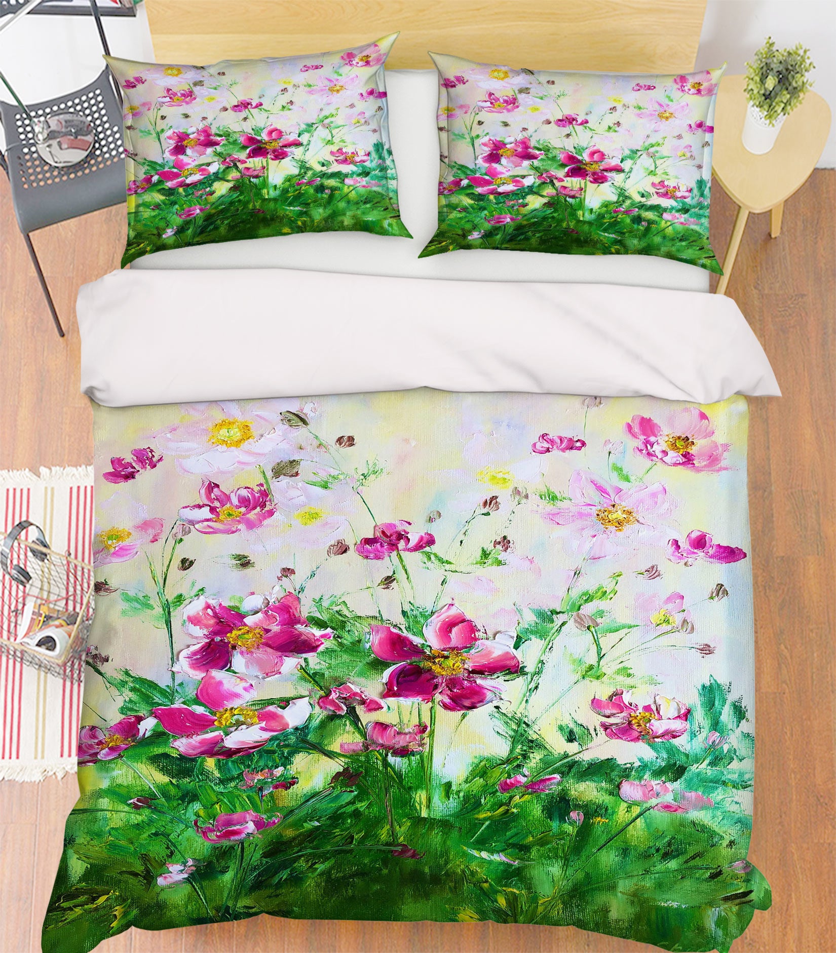 3D Pink Garden 469 Skromova Marina Bedding Bed Pillowcases Quilt