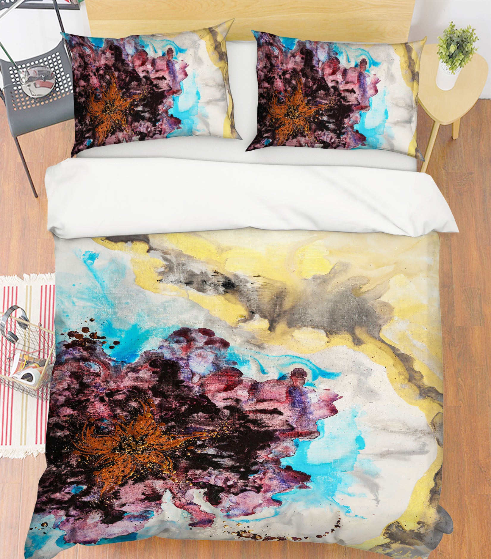 3D Watercolor Texture 567 Skromova Marina Bedding Bed Pillowcases Quilt